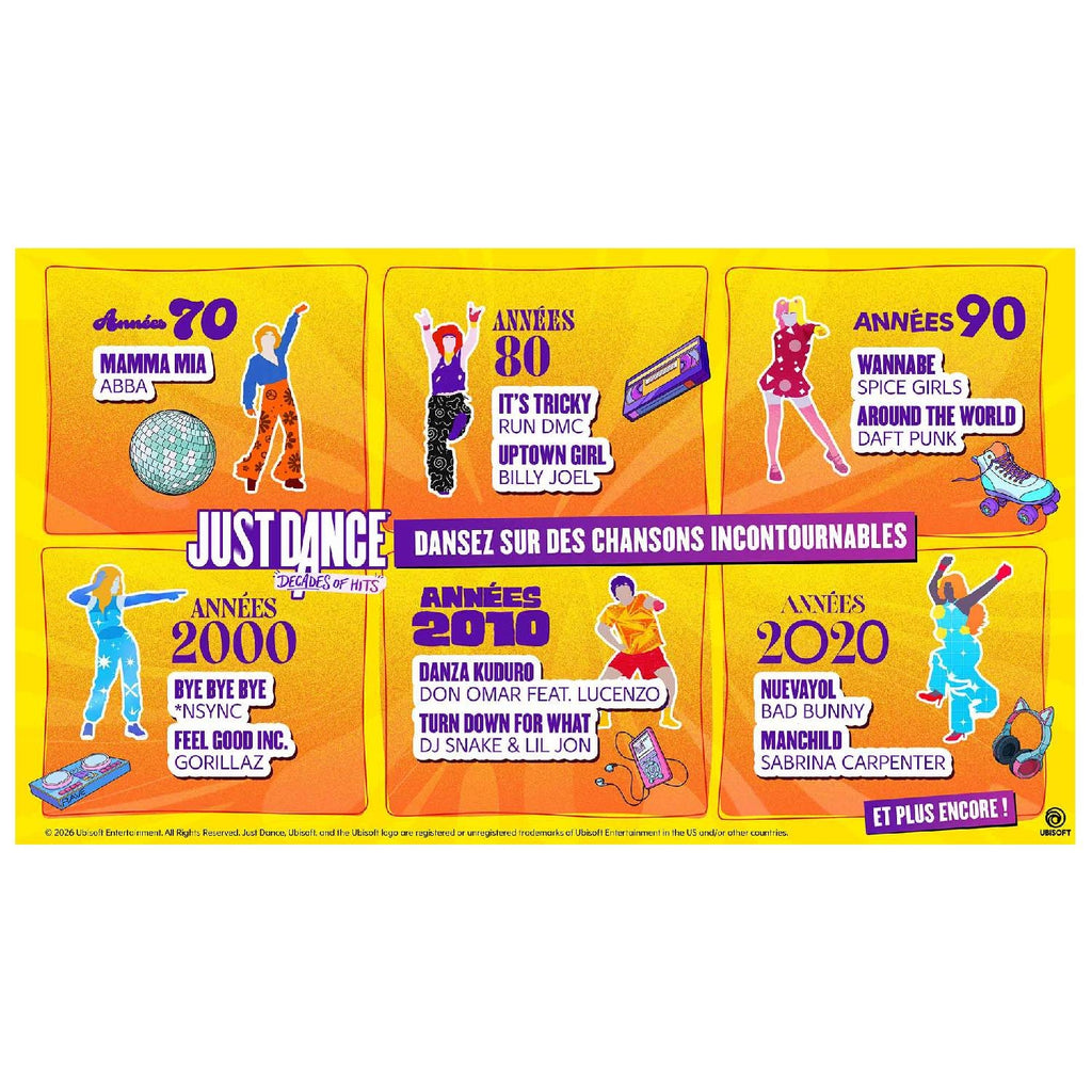 Ubisoft Just Dance : Decades of Hits - Code in a box Switch