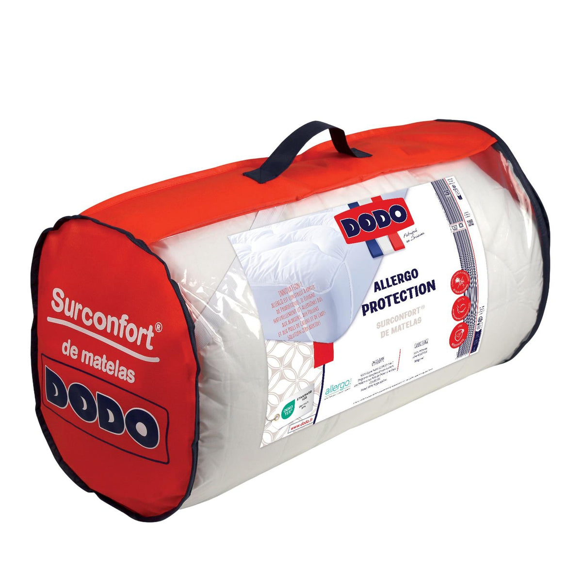 DODO Surmatelas 160x200 cm Allergo Protection