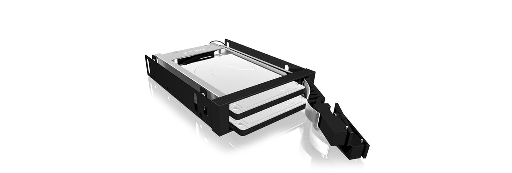 ICY BOX IB-2227StS 8,89 cm (3.5") Plateau de stockage de disques Noir