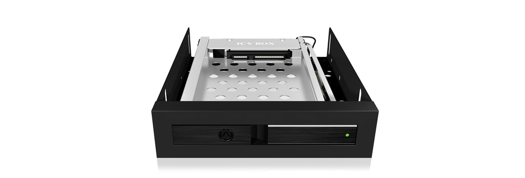 ICY BOX IB-2217StS 8,89 cm (3.5") Plateau de stockage de disques Noir