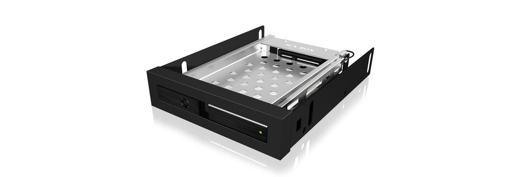 ICY BOX IB-2217StS 8,89 cm (3.5") Plateau de stockage de disques Noir