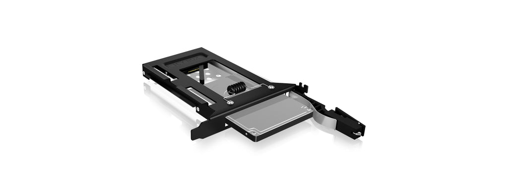 ICY BOX IB-2207StS 8,89 cm (3.5") Plateau de stockage de disques Noir