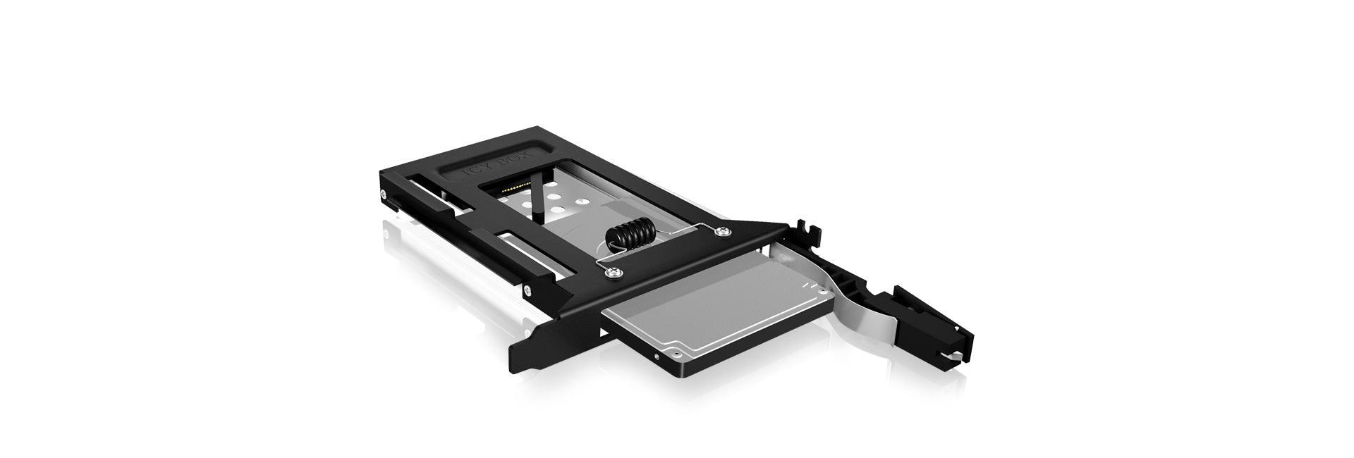 ICY BOX IB-2207StS 8,89 cm (3.5") Plateau de stockage de disques Noir