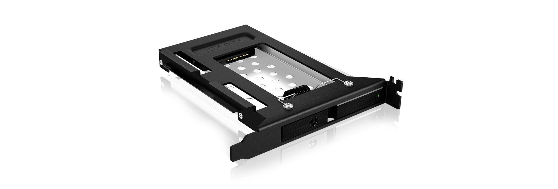 ICY BOX IB-2207StS 8,89 cm (3.5") Plateau de stockage de disques Noir
