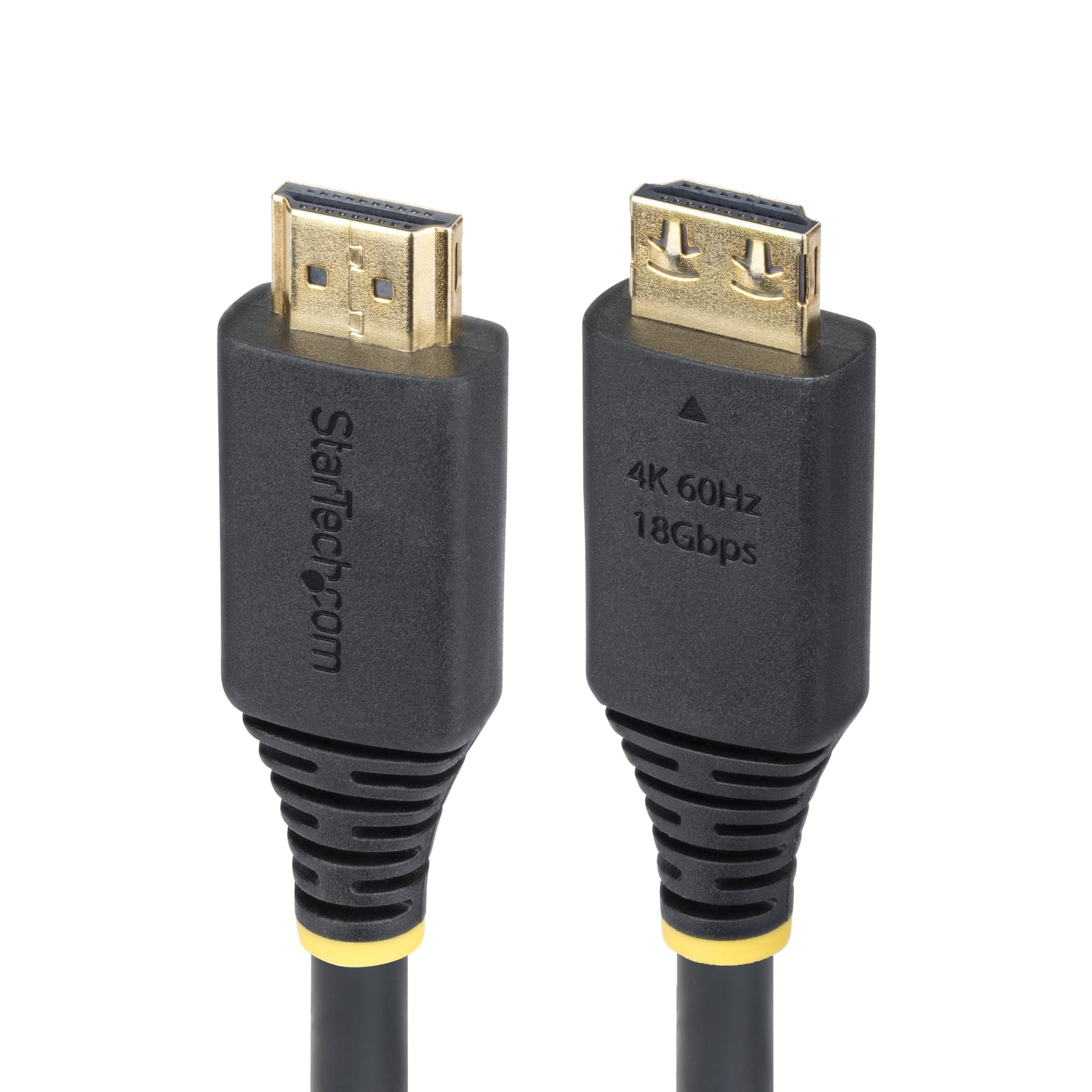 StarTech.com Câble HDMI Haute Vitesse de 1 m avec Connecteurs à Verrouillage, 4K 60 Hz/1440p 144 Hz, HDR10/HDCP 2.2/ARC, 18 Gbps, Câble UHD HDMI pour Téléviseur/Moniteur/Écran, Gaine TPE