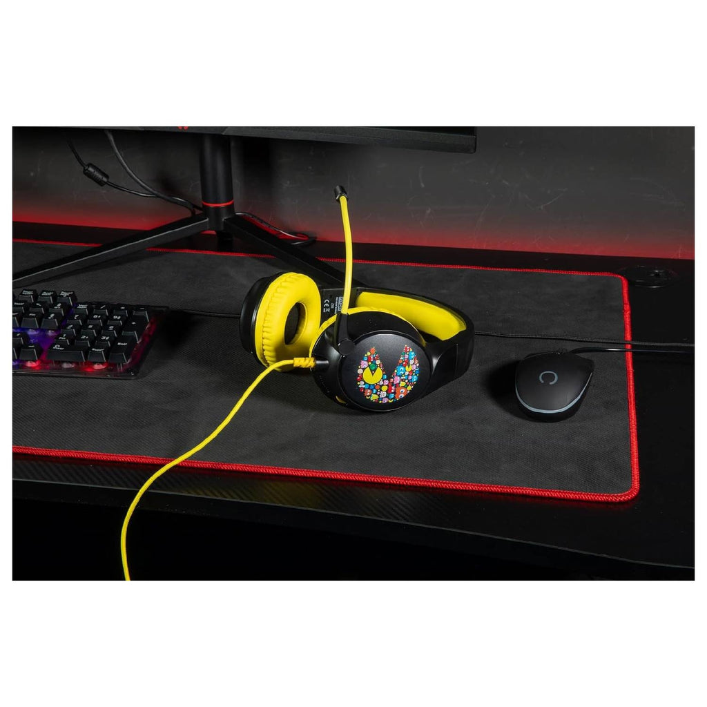 Konix Casque Gaming filaire Pac-Man pour Consoles et PC