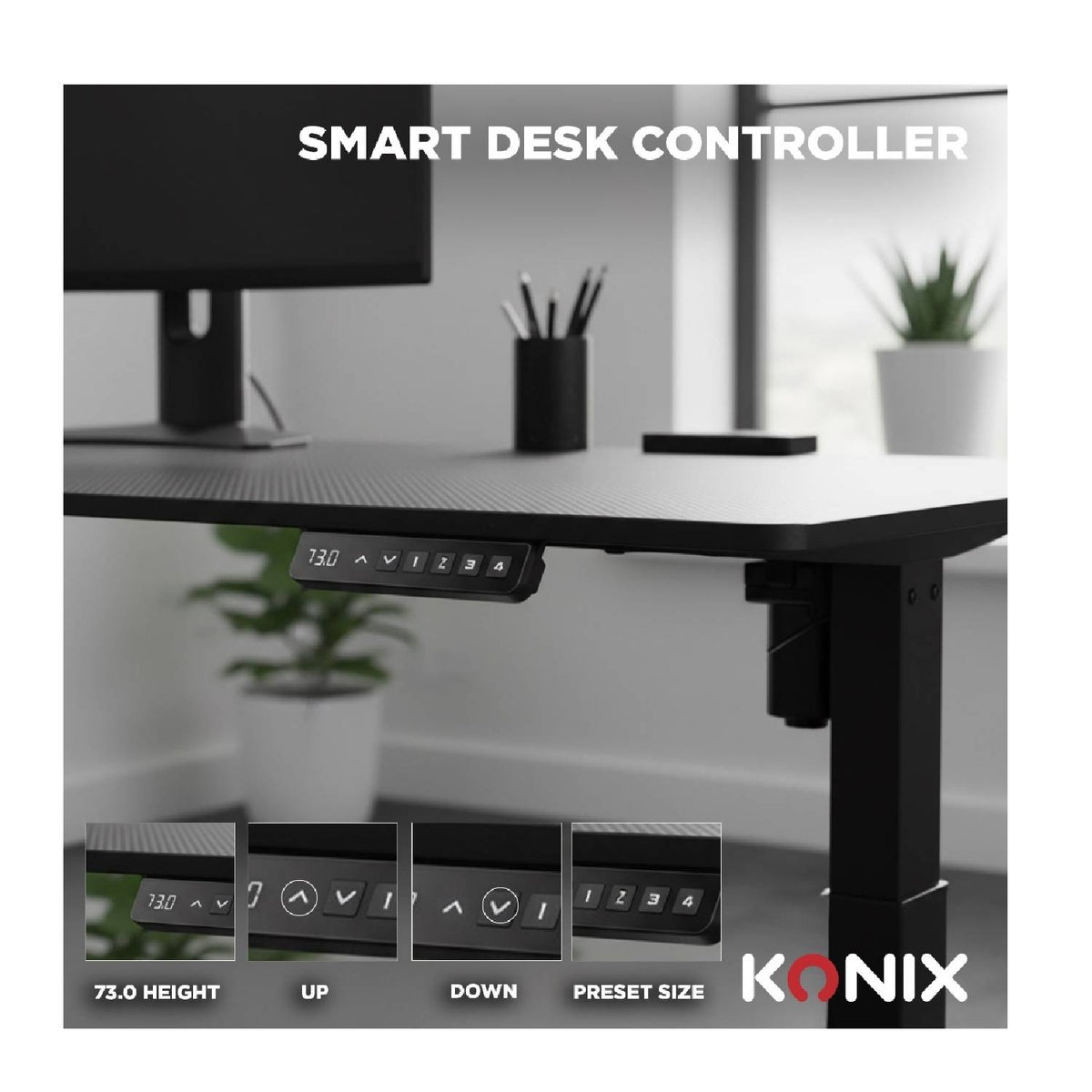 Konix Bureau Gaming hauteur ajustable