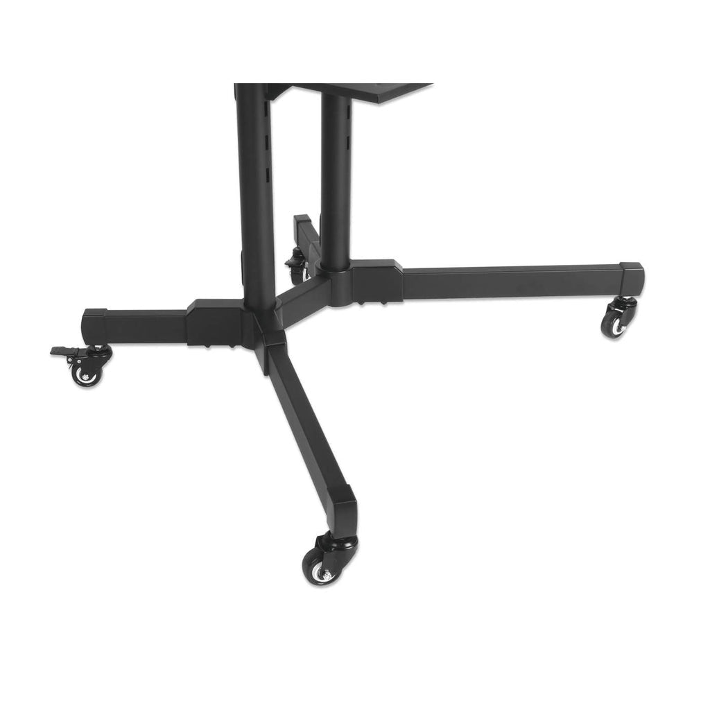 Manhattan Support sur roulettes pour TV/moniteurs, écrans 37" à 65", Compatibilité VESA : de 200x200 à 600x400 mm (vérifiez les dimensions des quatre trous de fixation à l’arrière), charge max. 40 kg, noir