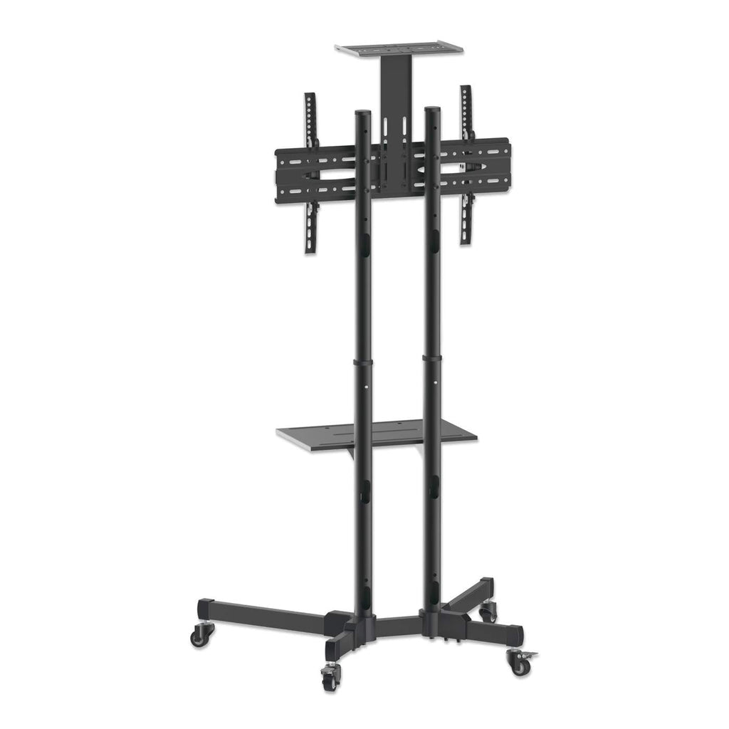 Manhattan Support sur roulettes pour TV/moniteurs, écrans 37" à 65", Compatibilité VESA : de 200x200 à 600x400 mm (vérifiez les dimensions des quatre trous de fixation à l’arrière), charge max. 40 kg, noir