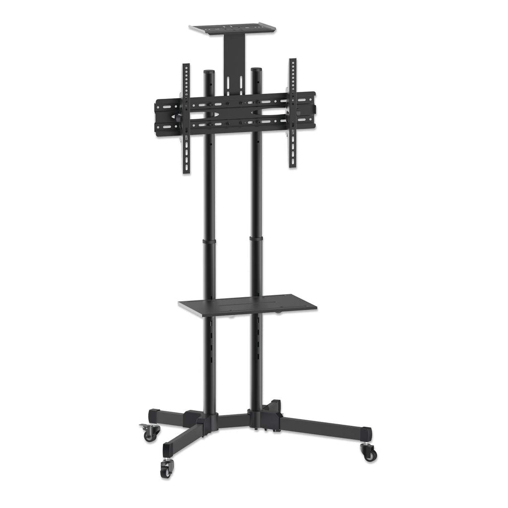 Manhattan Support sur roulettes pour TV/moniteurs, écrans 37" à 65", Compatibilité VESA : de 200x200 à 600x400 mm (vérifiez les dimensions des quatre trous de fixation à l’arrière), charge max. 40 kg, noir
