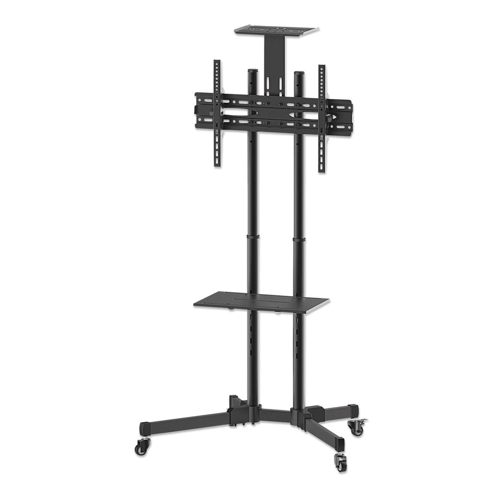 Manhattan Support sur roulettes pour TV/moniteurs, écrans 37" à 65", Compatibilité VESA : de 200x200 à 600x400 mm (vérifiez les dimensions des quatre trous de fixation à l’arrière), charge max. 40 kg, noir