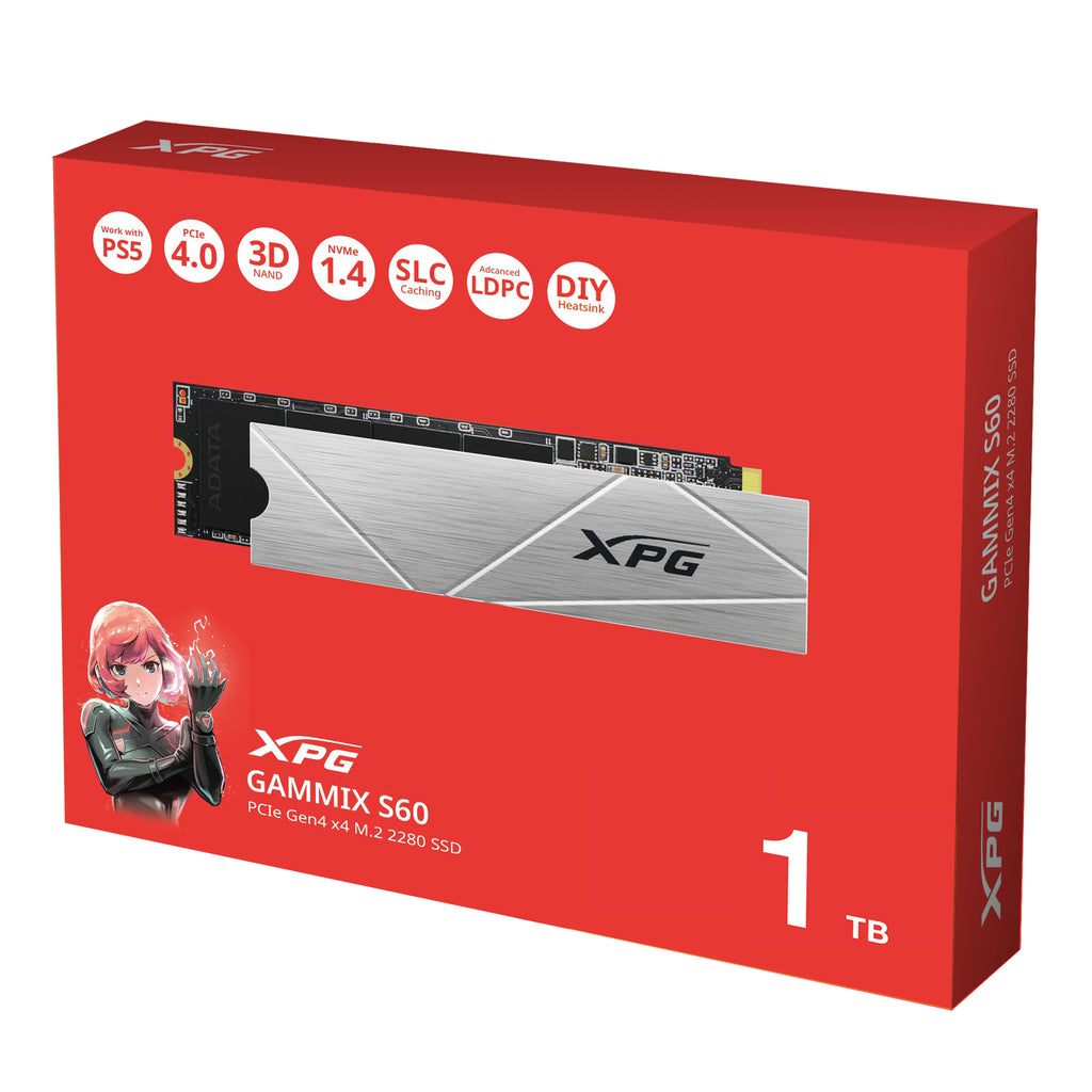 XPG GAMMIX S60 1 To M.2 PCI Express 4.0 NVMe 3D NAND