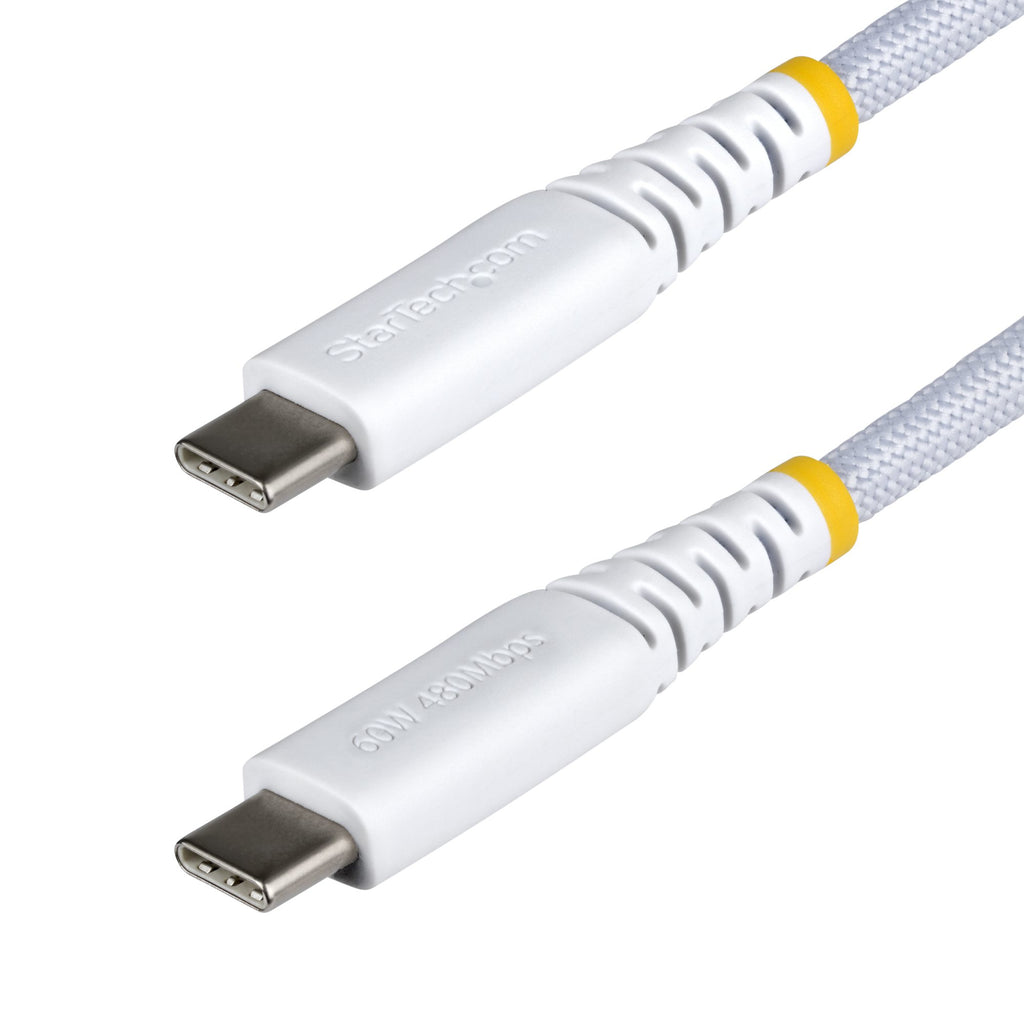 StarTech.com USB2CC2MNCBRWH câble USB USB 2.0 2 m USB C 0,48 Gbit/s 60 W Blanc