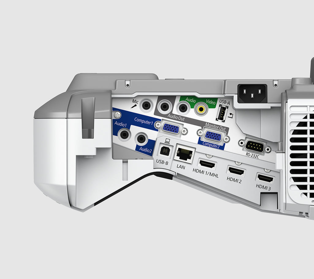 Epson EB-685W Projecteur à focale ultra courte 3500 ANSI lumens 3LCD WXGA (1280x800) Blanc, Gris
