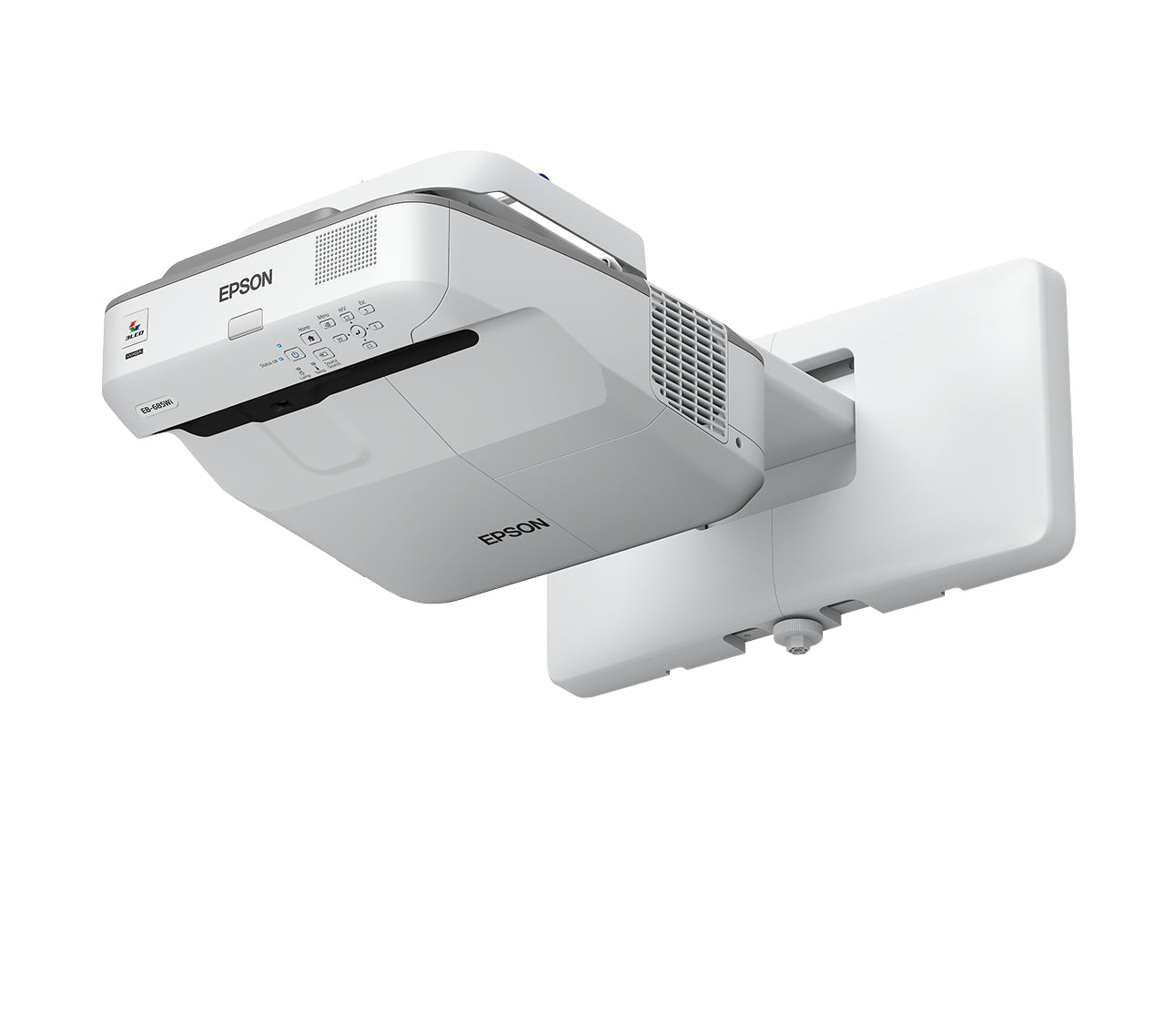 Epson EB-685W Projecteur à focale ultra courte 3500 ANSI lumens 3LCD WXGA (1280x800) Blanc, Gris