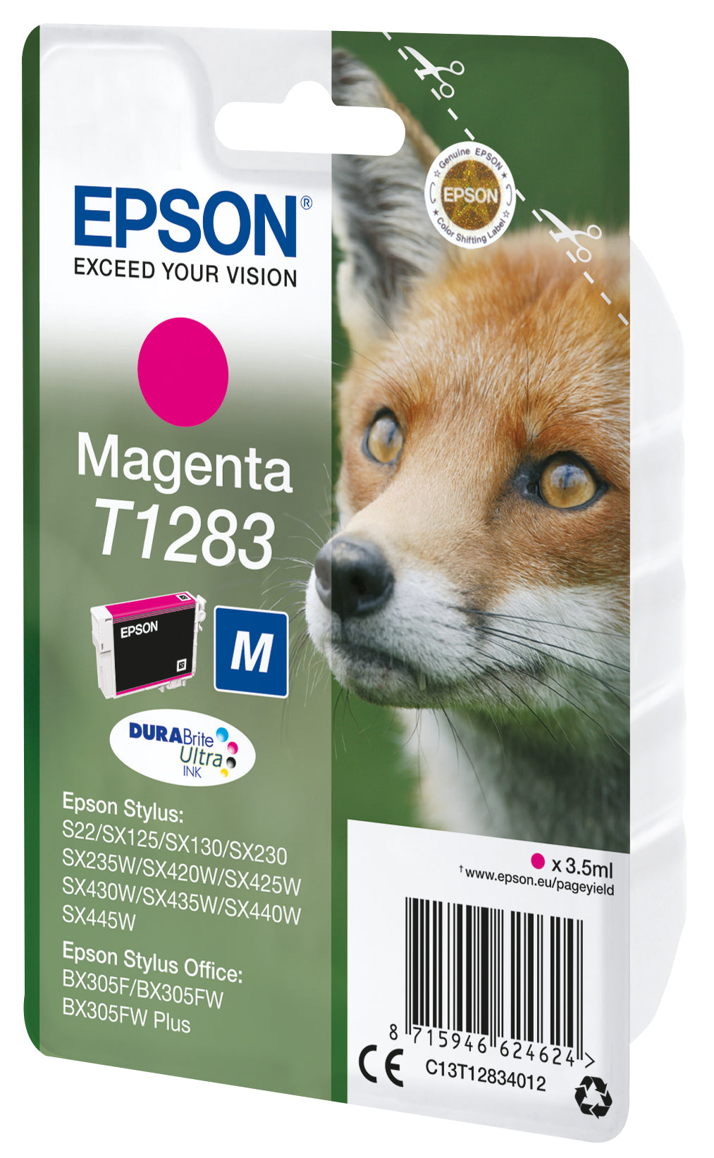 Epson Fox Encre magenta DURABrite Ultra Renard T1283