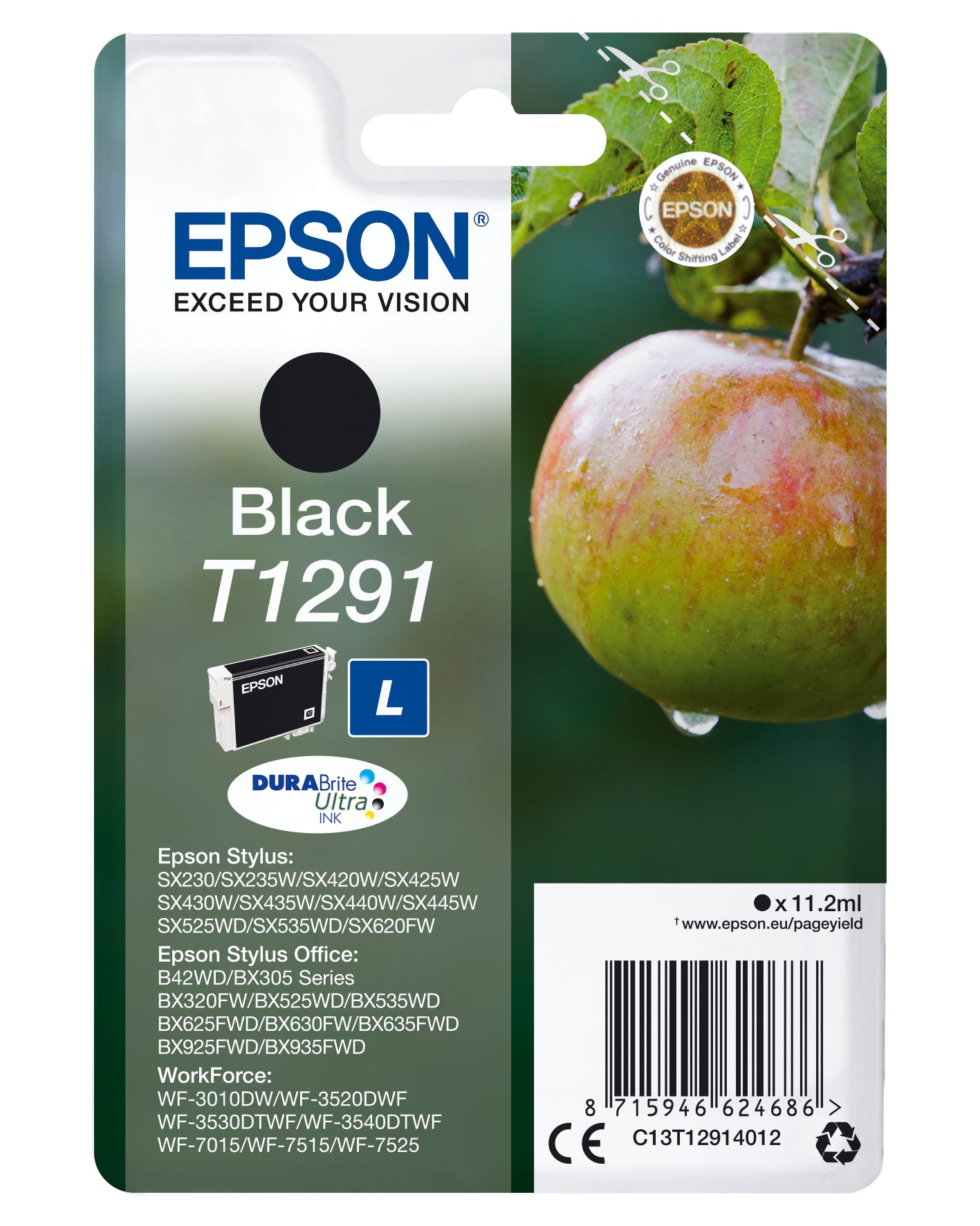 Epson Apple Encre noire DURABrite Ultra Pomme T1291