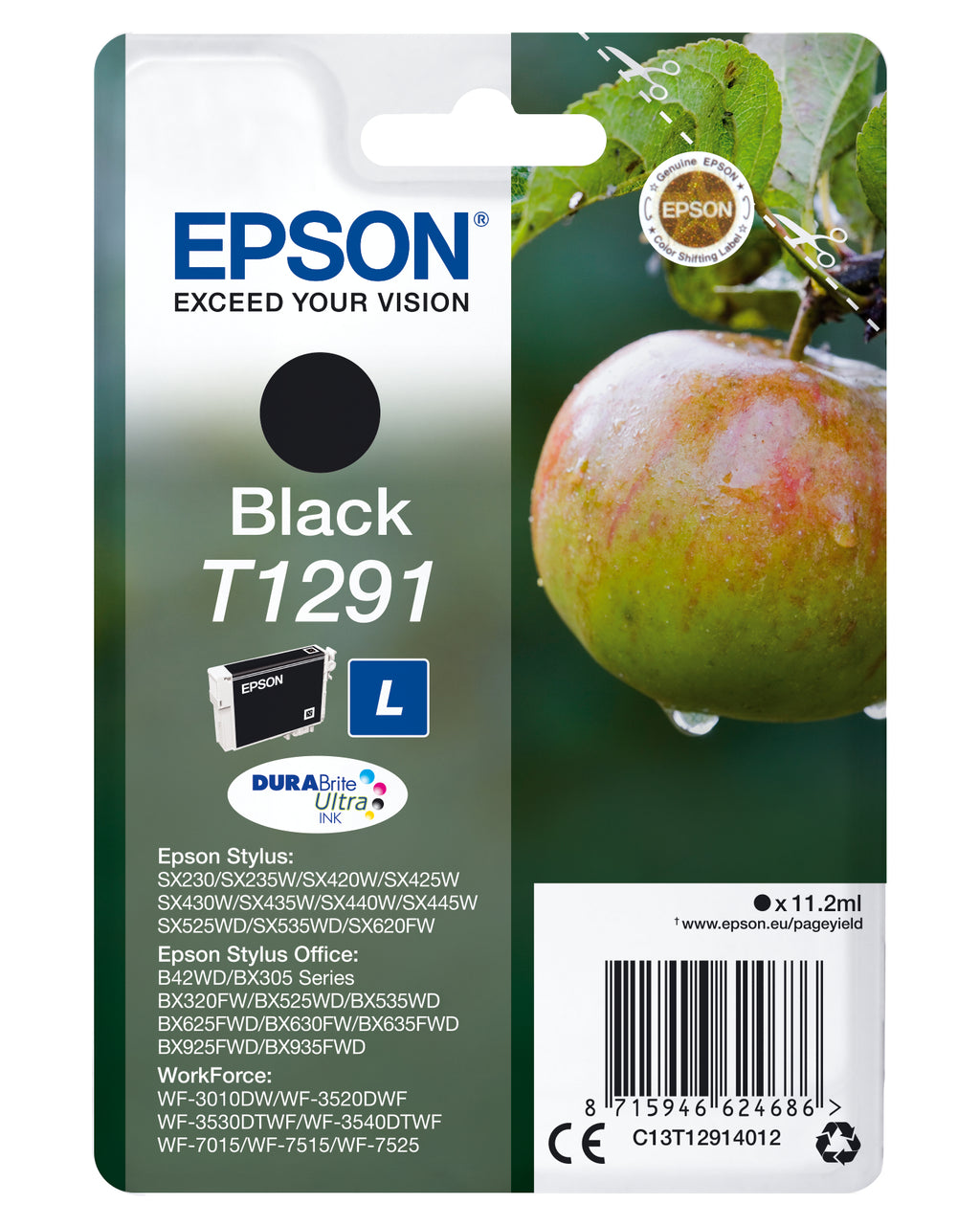 Epson Apple Encre noire DURABrite Ultra Pomme T1291