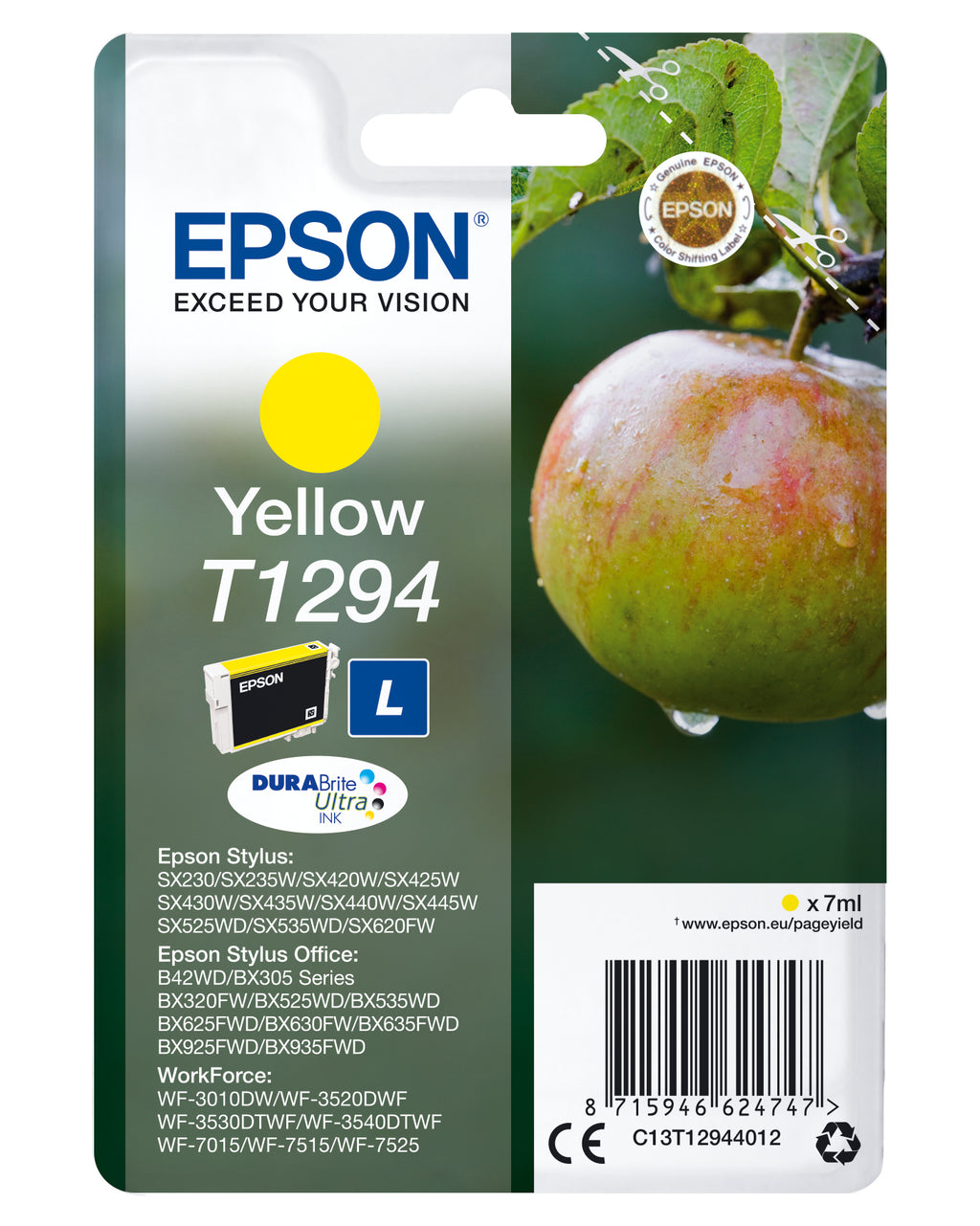 Epson Apple Encre jaune DURABrite Ultra Pomme T1294