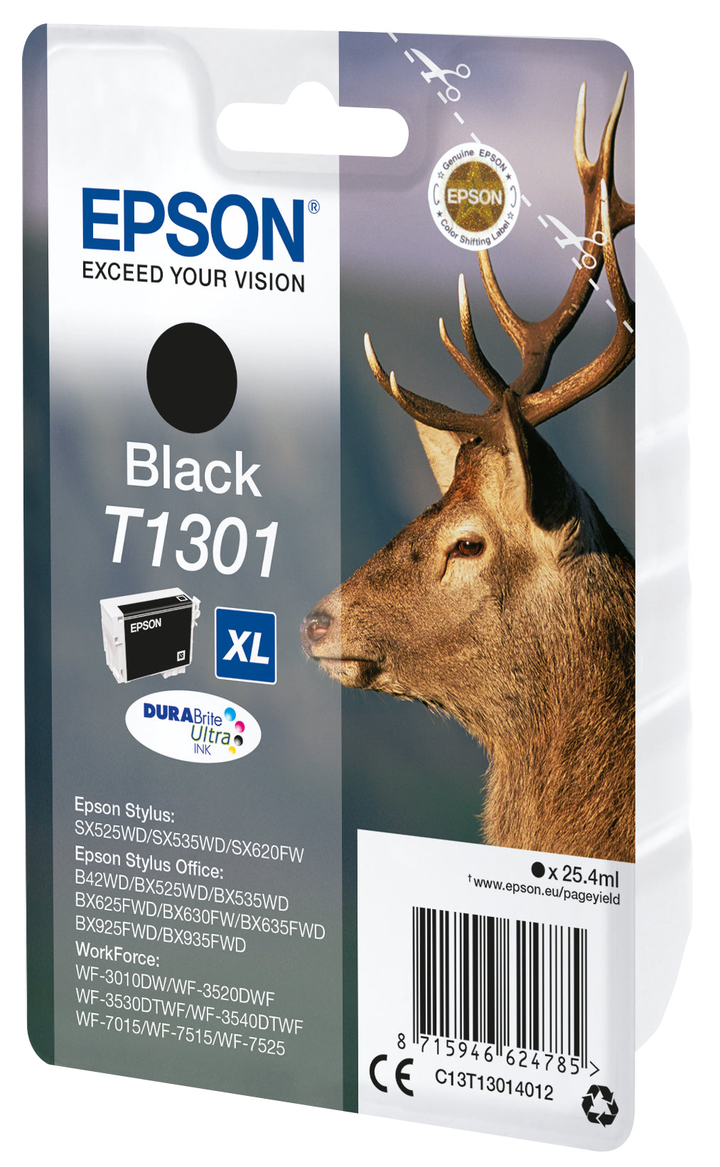 Epson Stag Encre noire DURABrite Ultra Cerf T1301