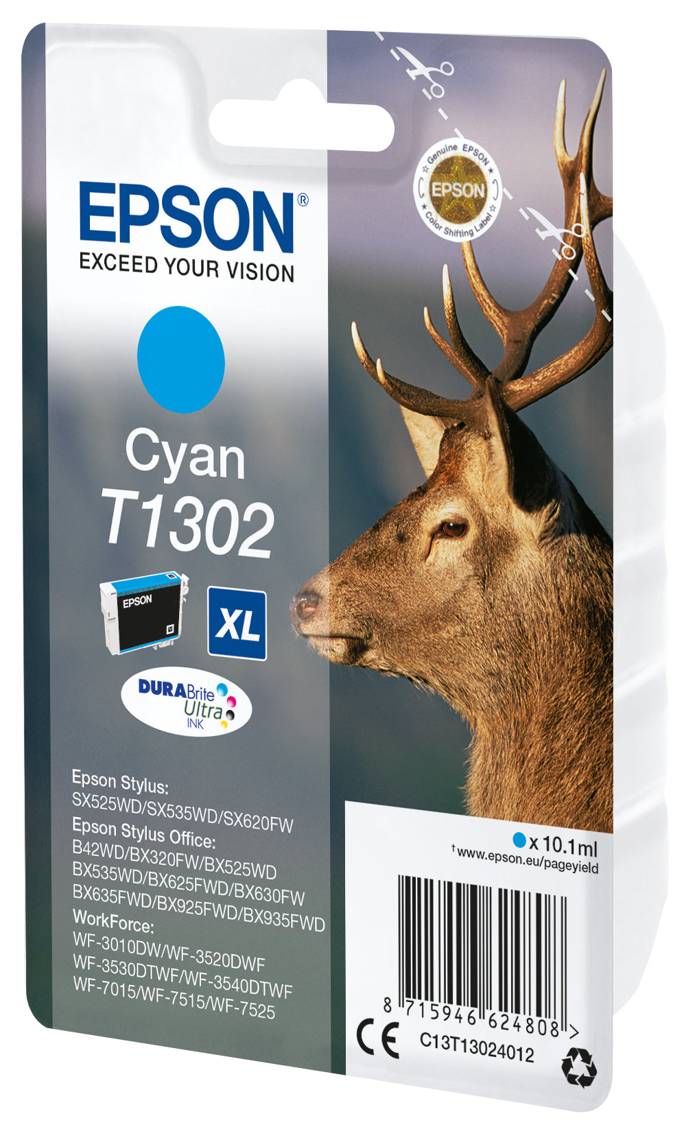 Epson Stag Encre cyan DURABrite Ultra Cerf T1302