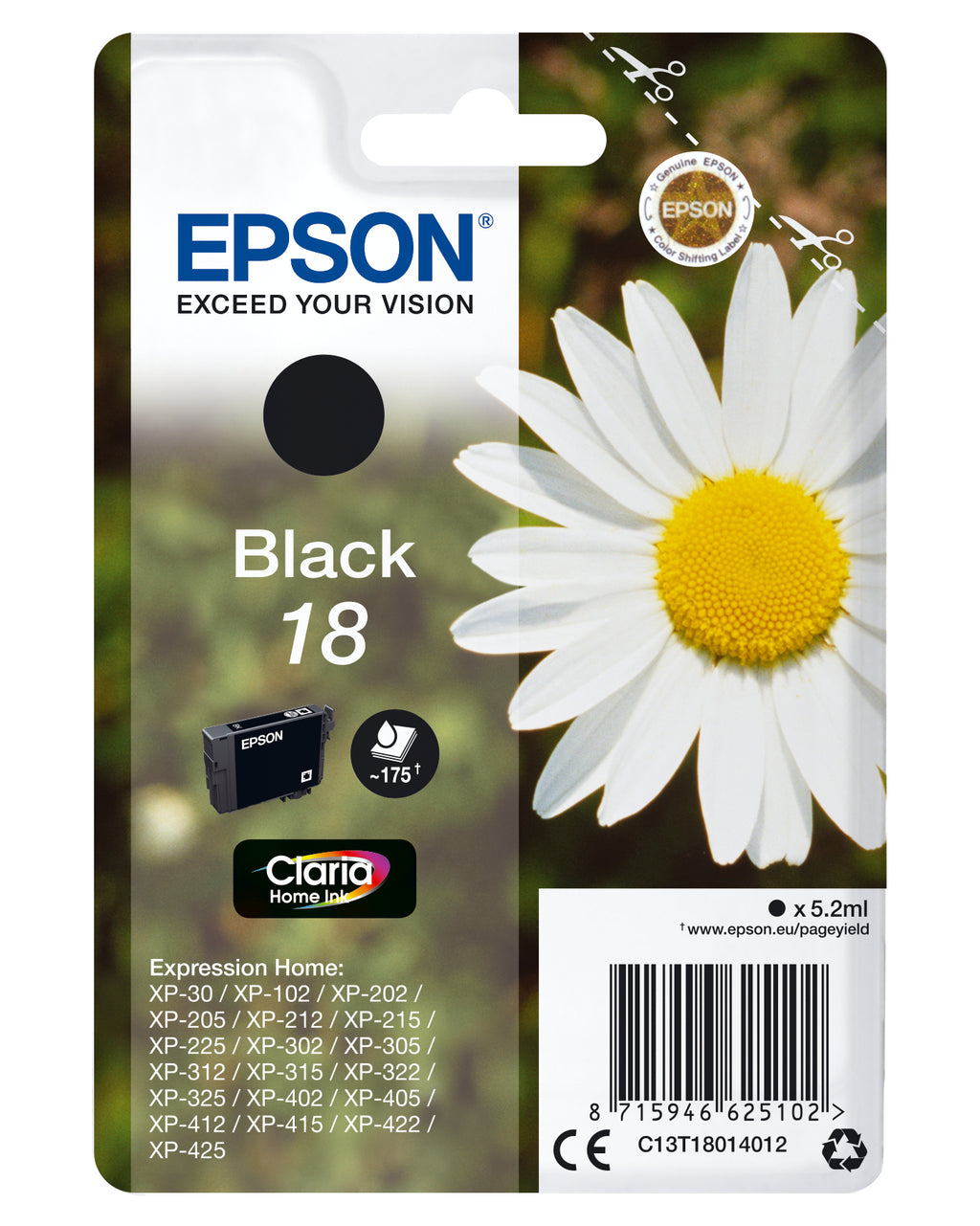 Epson Daisy Cartouche "Pâquerette" 18 - Encre Claria Home N