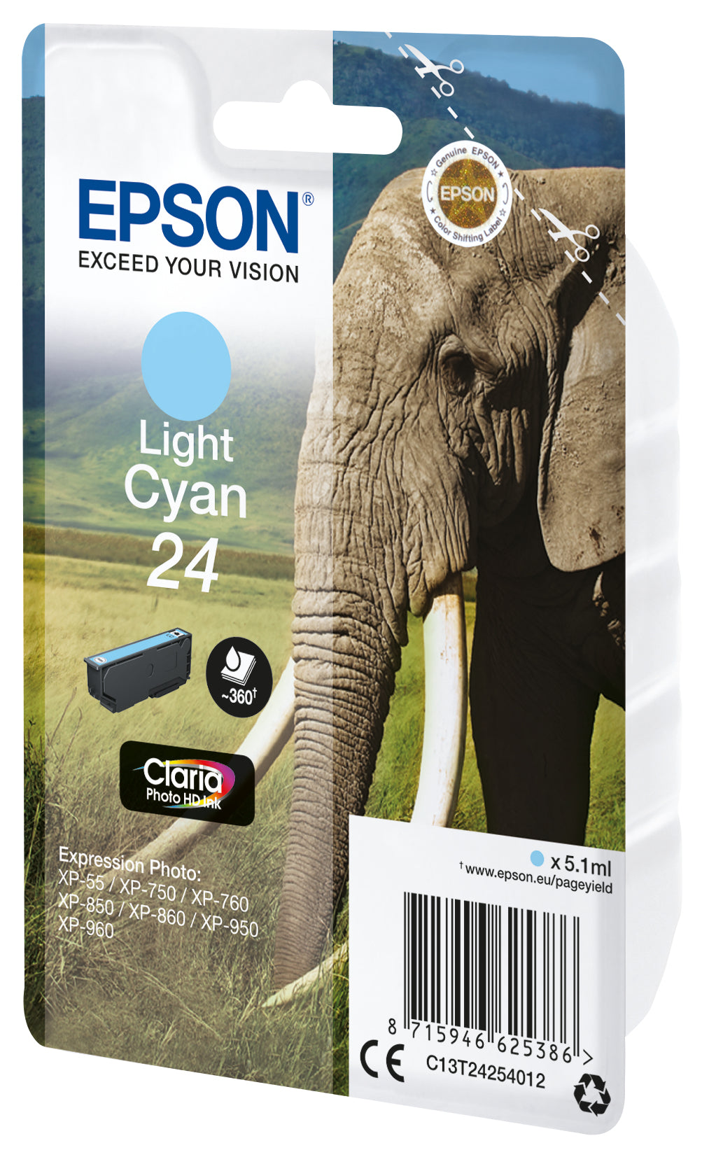 Epson Elephant Cartouche "Eléphant" - Encre Claria Photo HD Cc