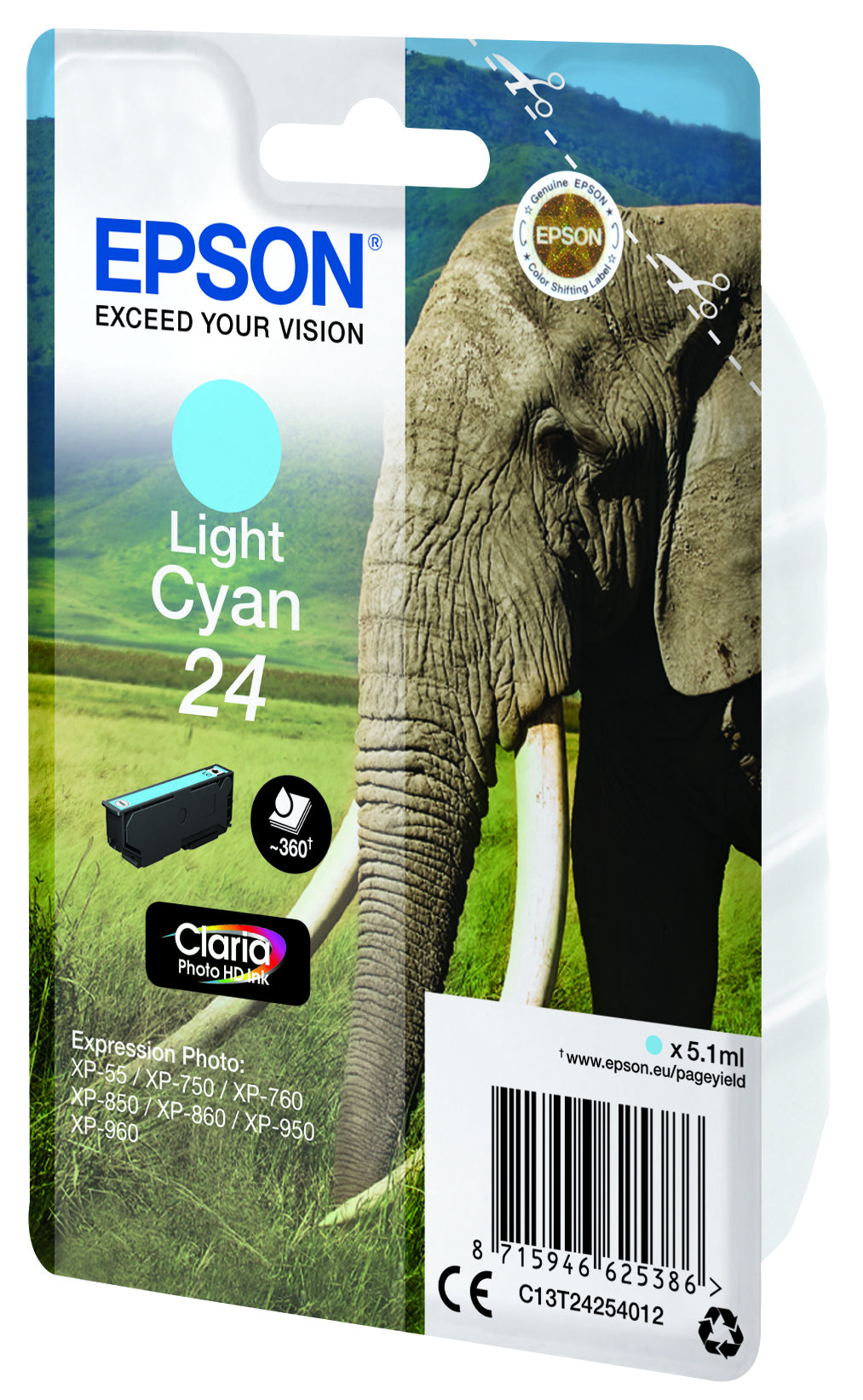 Epson Elephant Cartouche "Eléphant" - Encre Claria Photo HD Cc