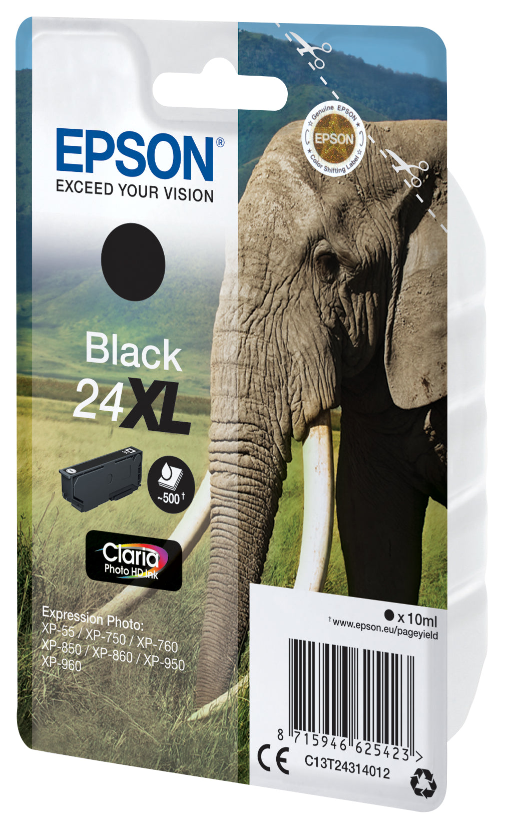 Epson Elephant Cartouche "Eléphant" - Encre Claria Photo HD N (XL)