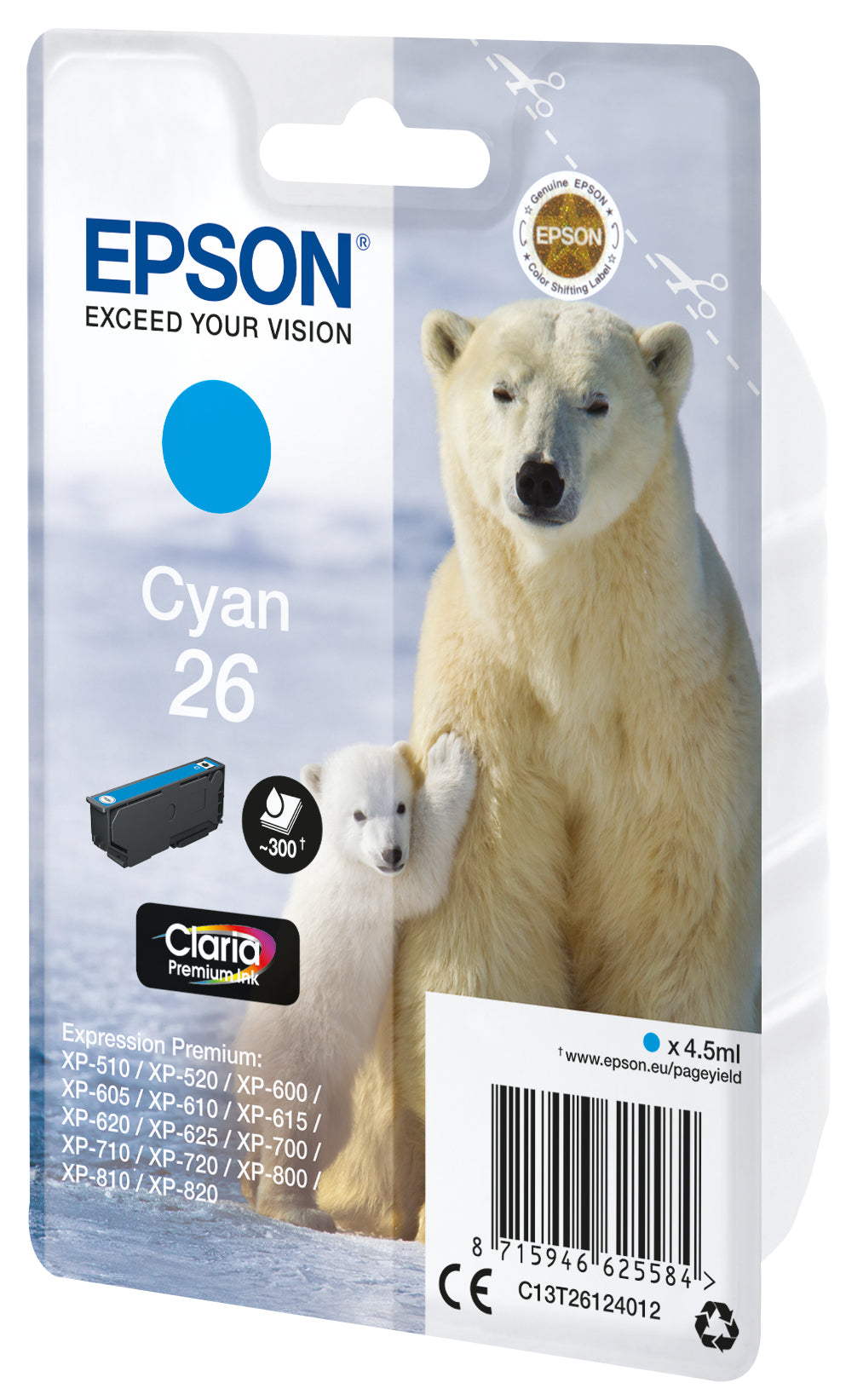 Epson Polar bear Cartouche "Ours Polaire" - Encre Claria Premium C