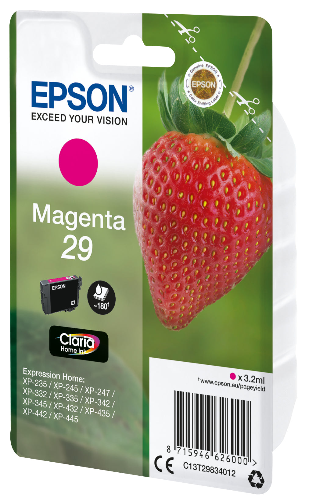 Epson Strawberry Cartouche "Fraise" 29 - Encre Claria Home M
