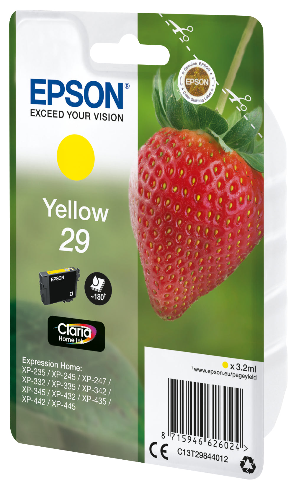 Epson Strawberry Cartouche "Fraise" 29 - Encre Claria Home J