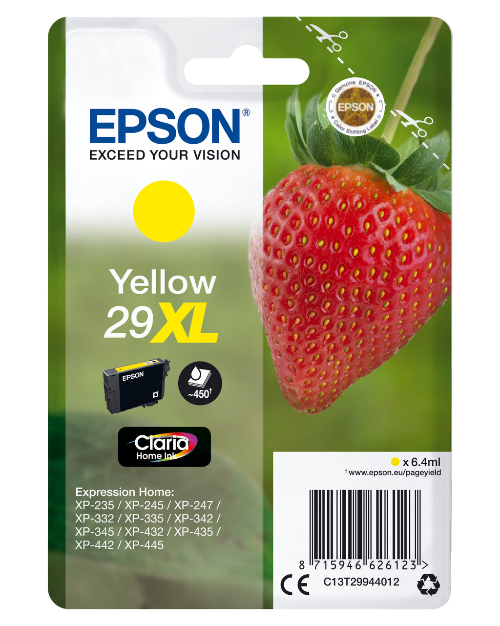 Epson Strawberry Cartouche "Fraise" 29XL - Encre Claria Home J