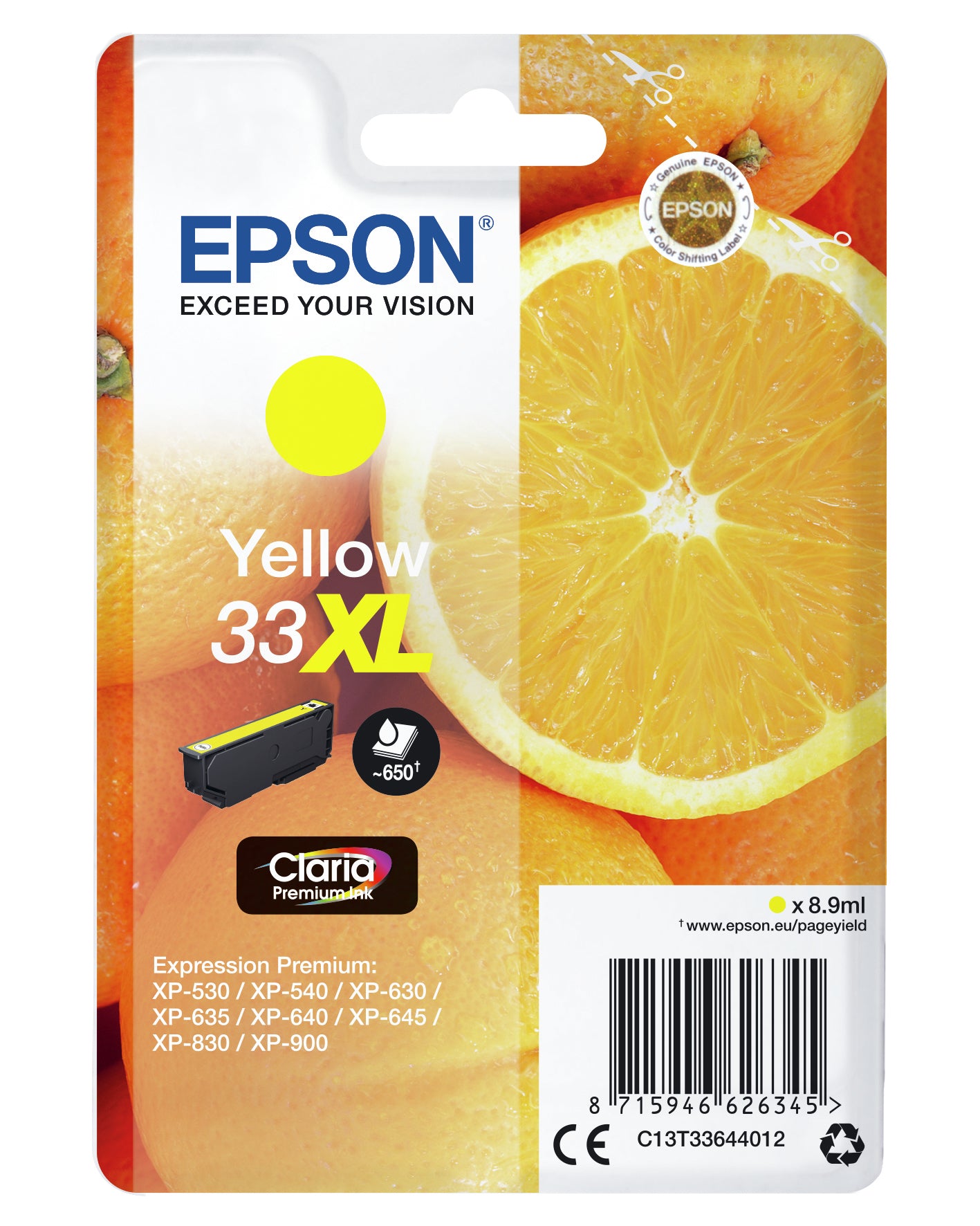 Epson Oranges Cartouche " " - Encre Claria Premium J (XL)