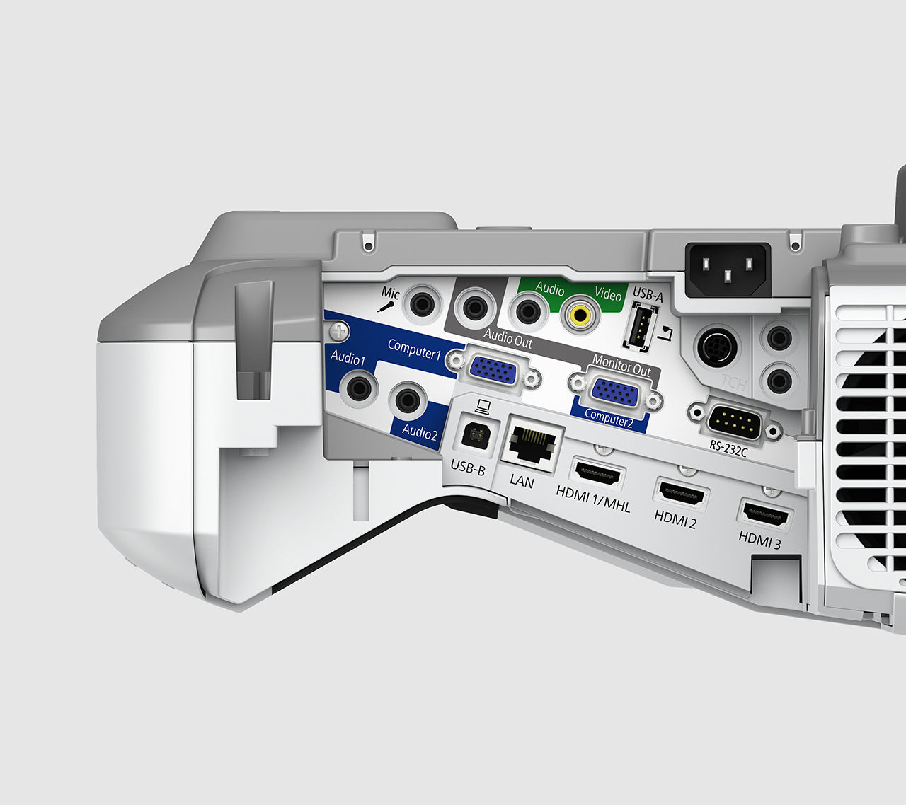 Epson EB-695Wi Projecteur à focale ultra courte 3500 ANSI lumens 3LCD WXGA (1280x800) Blanc, Gris