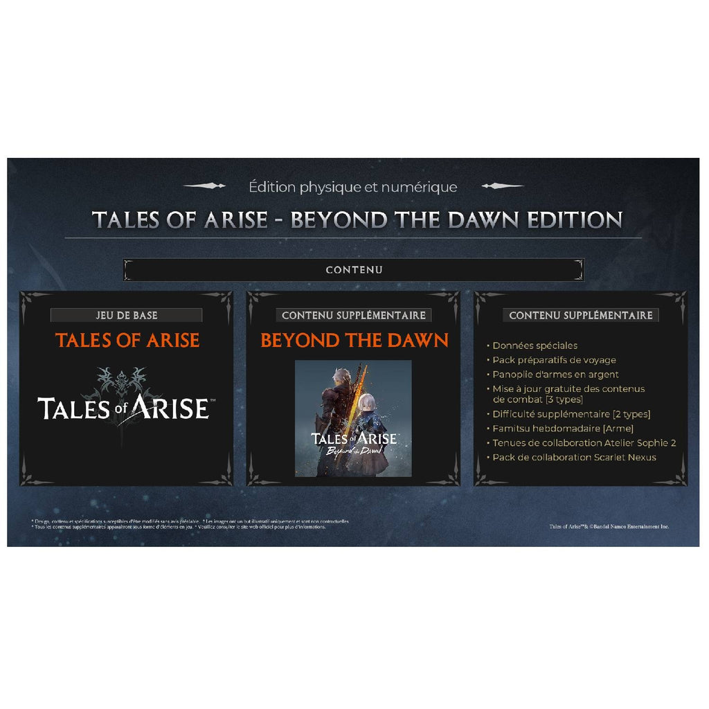 Bandai Namco Tales of ARISE - Beyond the Dawn Edition Switch 2