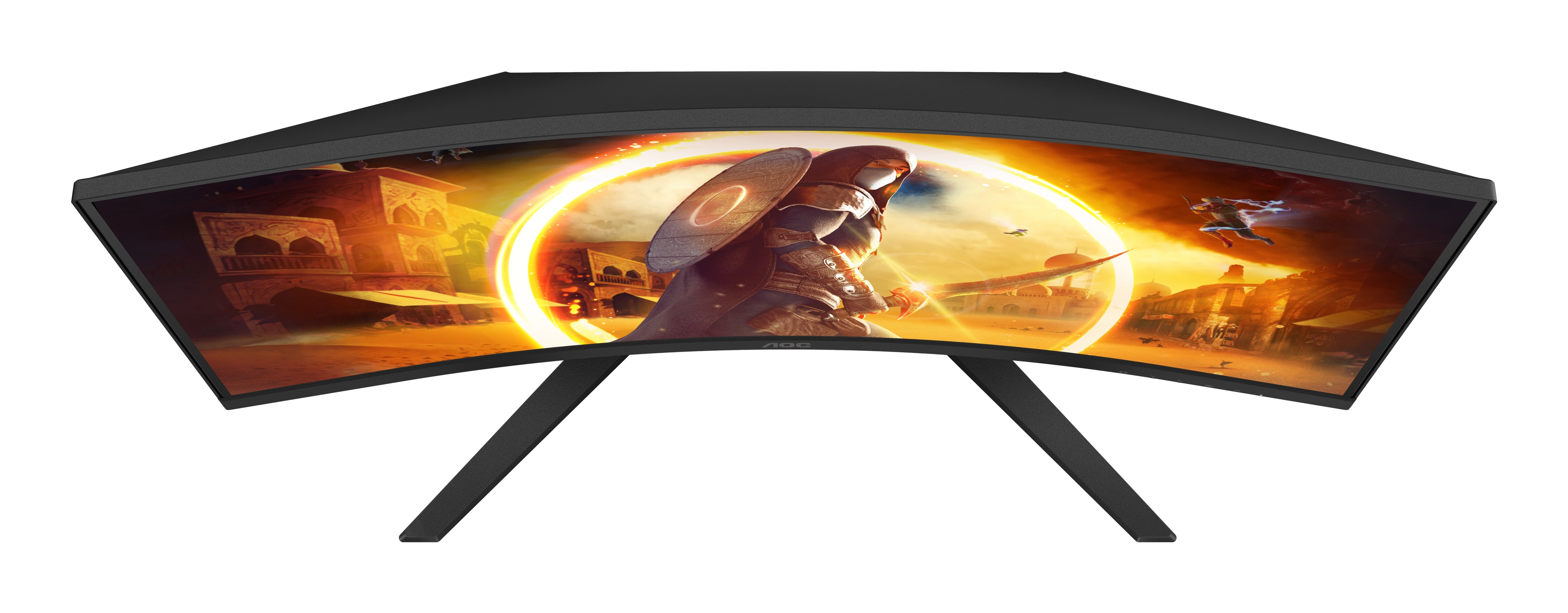 AOC G4 CQ32G4VE écran plat de PC 80 cm (31.5") 2560 x 1440 pixels Quad HD LCD Noir, Gris