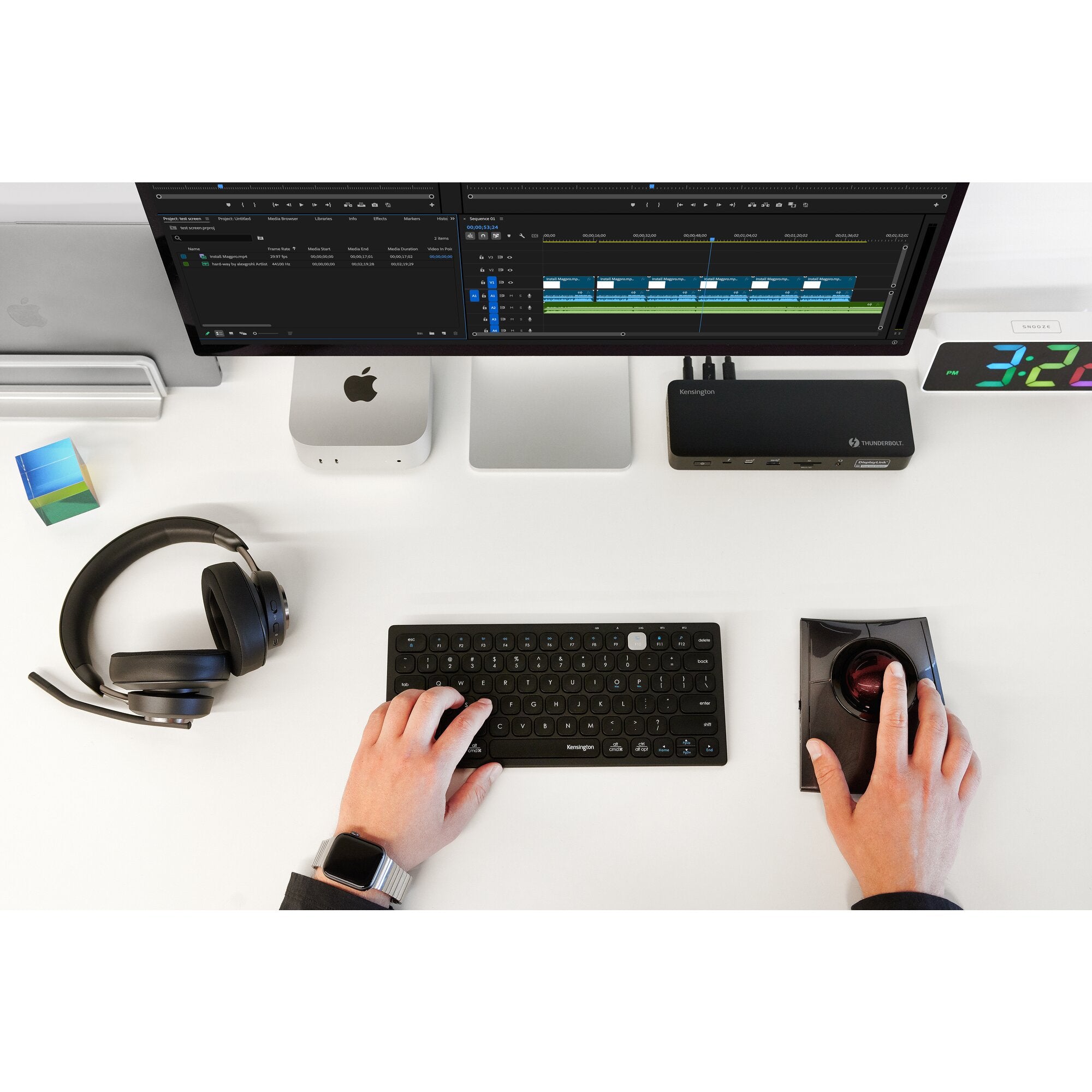 Kensington SD5920T EQ Station d’accueil hybride Thunderbolt4 avec 4 sorties vidéo 4K et technologie DisplayLink