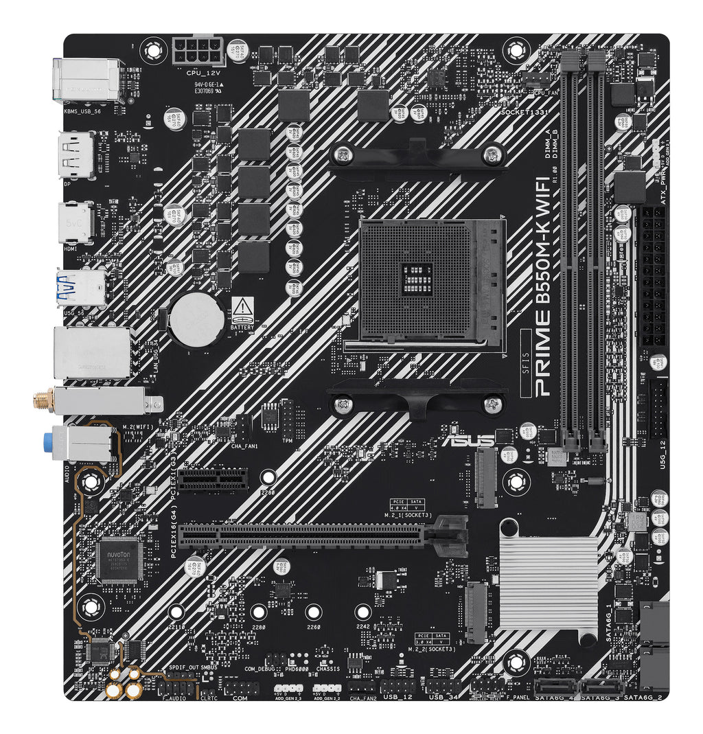 ASUS PRIME B550M-K WIFI Carte Mère mATX B550 AM4