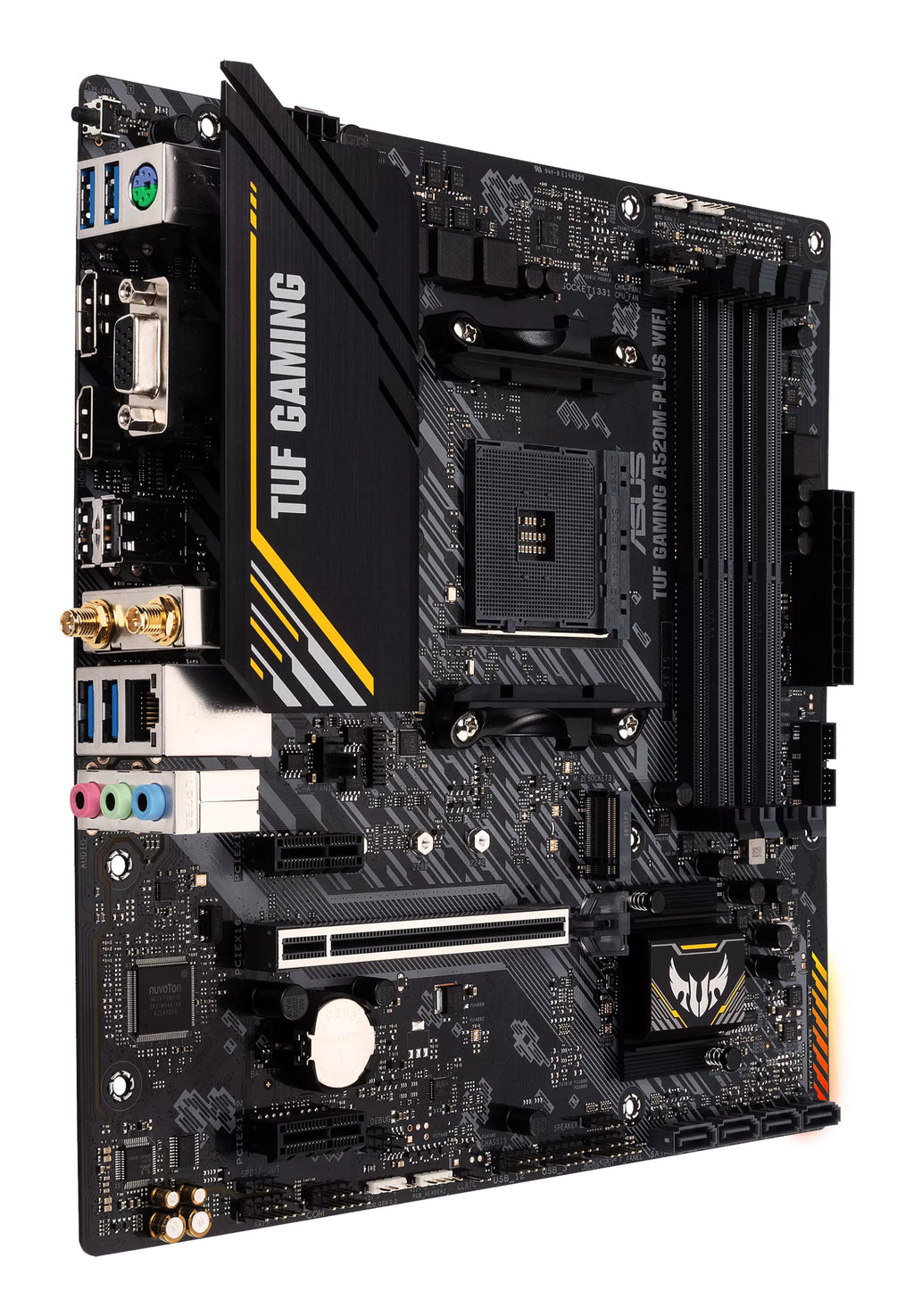 ASUS TUF GAMING A520M-PLUS WIFI AMD A520 Emplacement AM4 micro ATX