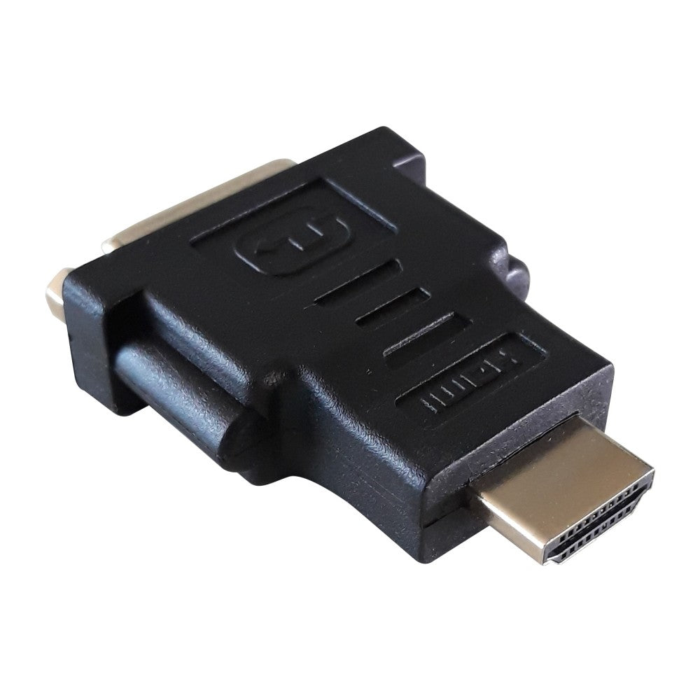 Adaptateur HDMI vers DVI-D M/F, Connecteurs Plaqués Or, Noir