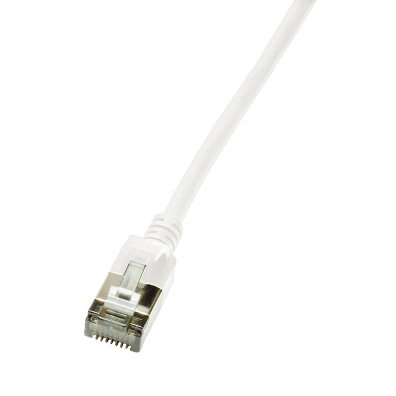 LogiLink CQ9021S Câble Réseau Cat6a S/UTP STP Blanc 0,5 m