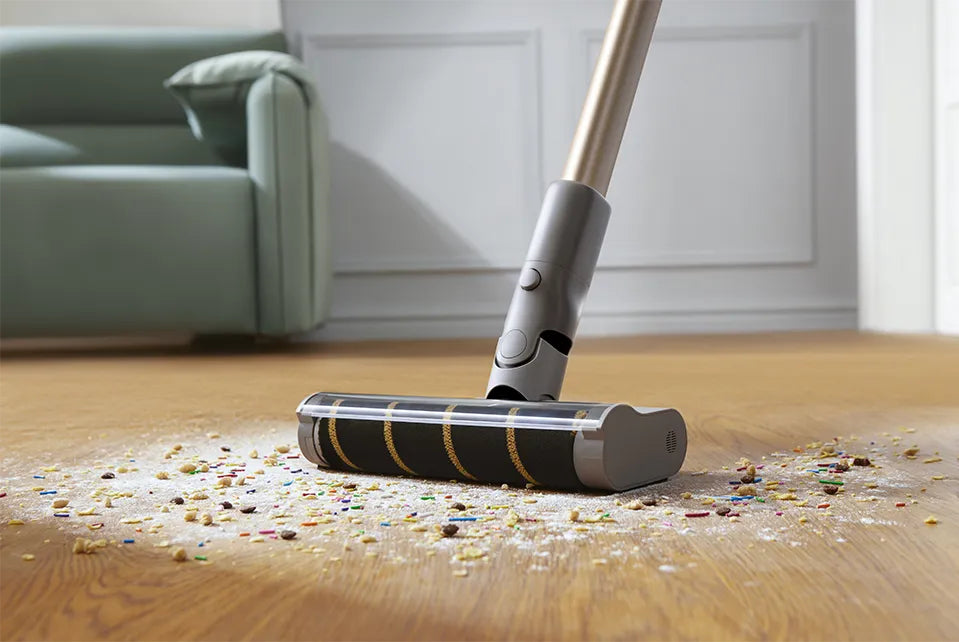 Dreame Z10 Aspirateur-balai 2 en 1 Batterie Sec mousse, Micro Sans sac 0,5 L 481 W Beige 2900 Ah