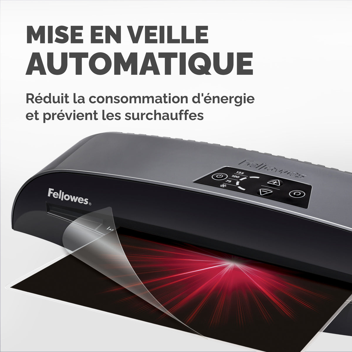 Fellowes Calibre A3 Laminoir à froid, 500 mm/min, Noir