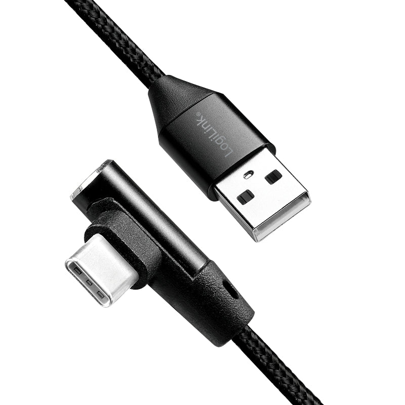 LogiLink CU0137 Câble USB 2.0 USB-A vers USB-C, 0,3 m, Noir