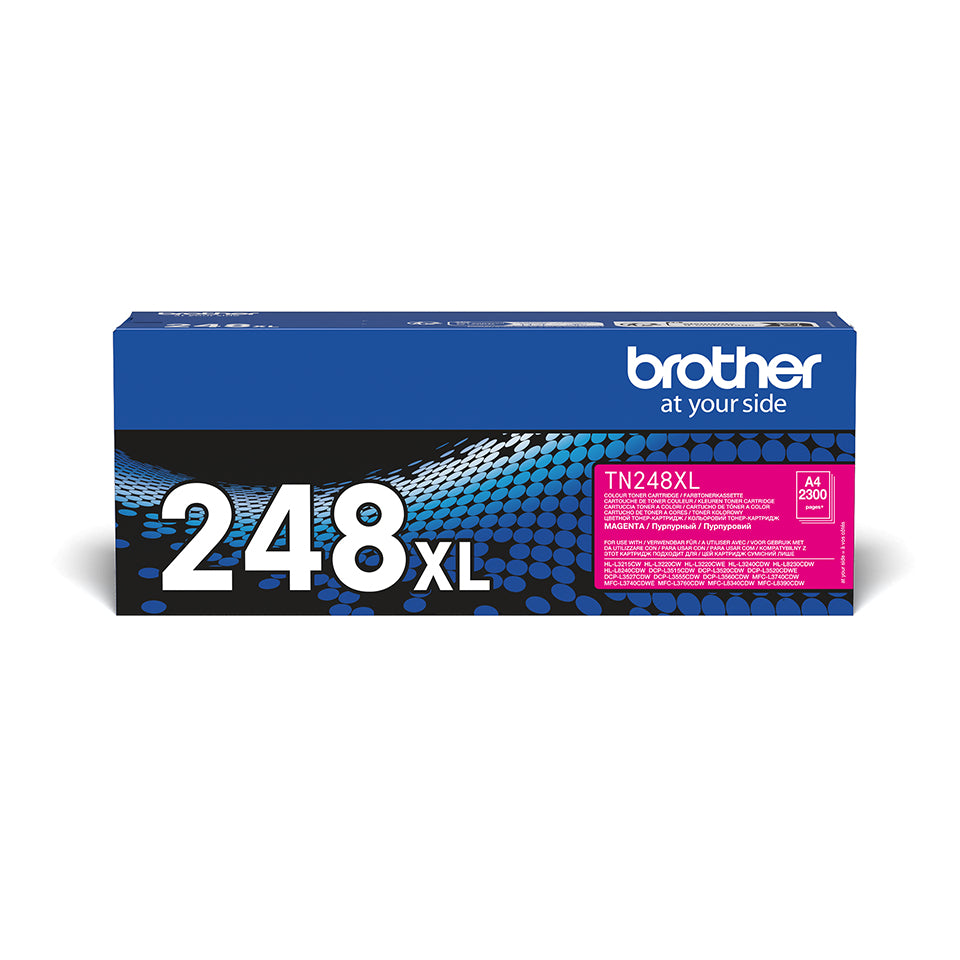 Brother TN-248XLM Cartouche de Toner Originale, Magenta, Haute Capacité