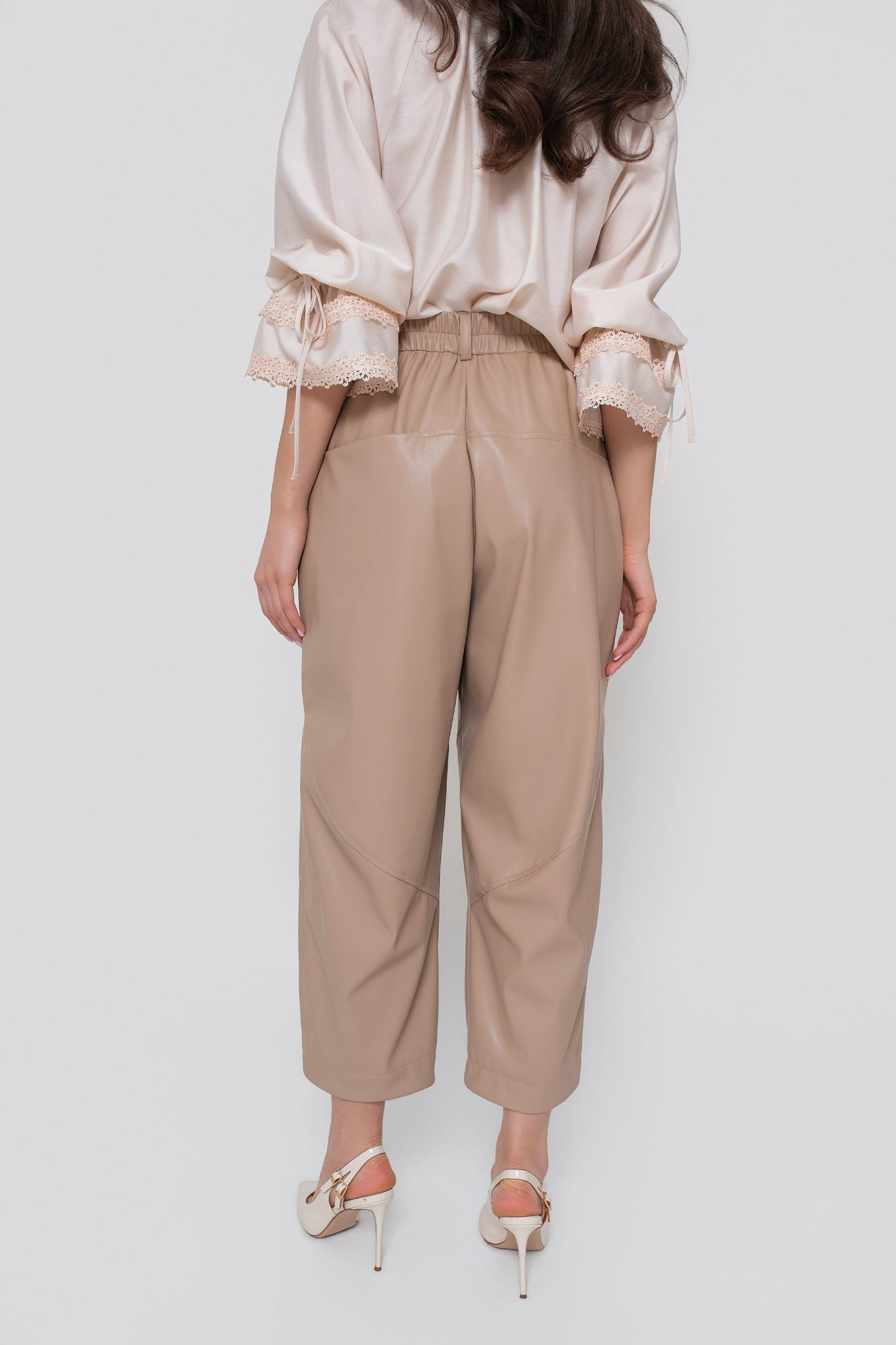 Pantalon pour femme en simili cuir