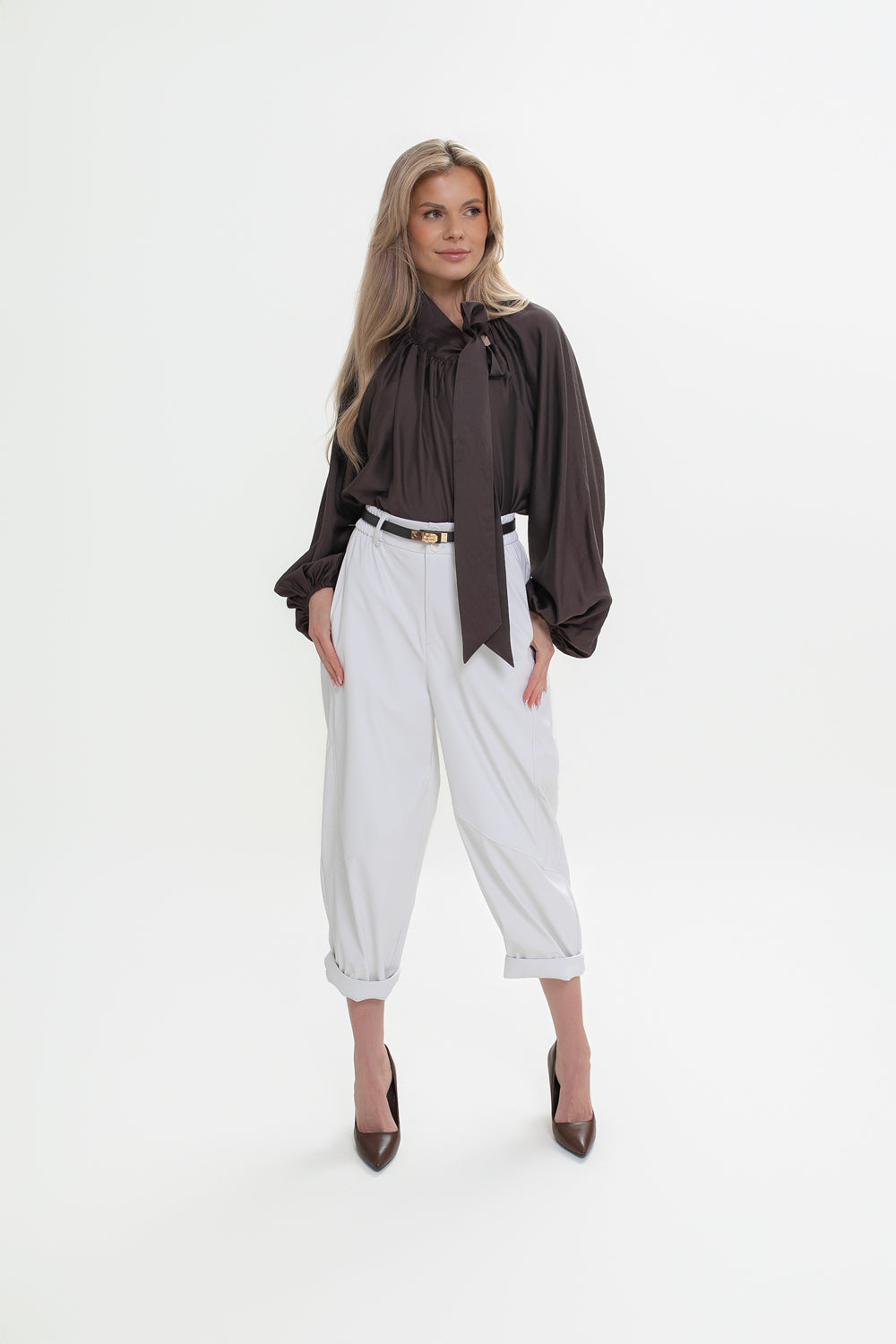 Pantalon pour femme en simili cuir
