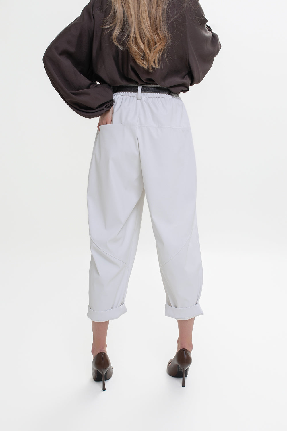 Pantalon pour femme en simili cuir