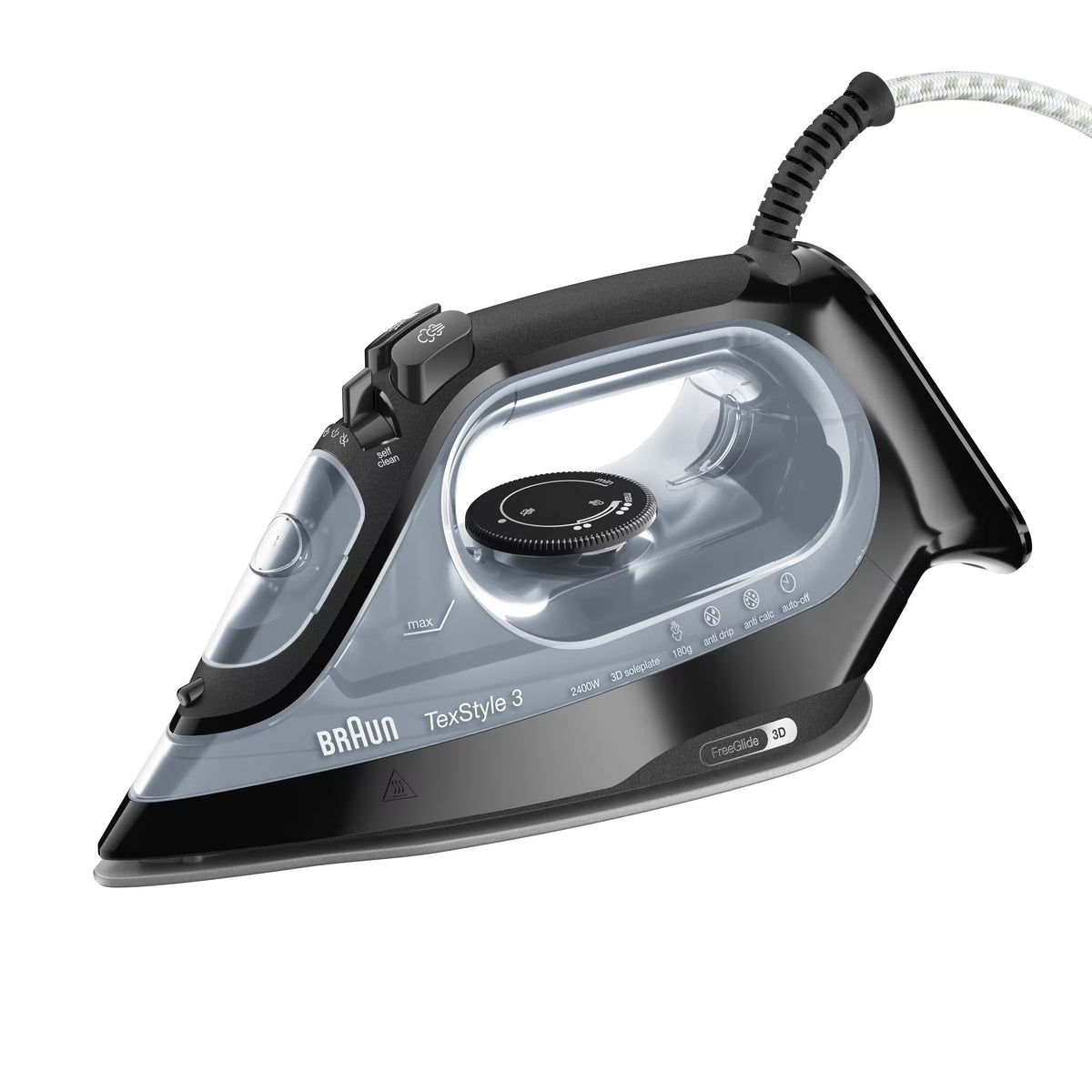 Braun TexStyle 3 SI3055BK Fer à vapeur Semelle en céramique 2400 W Noir